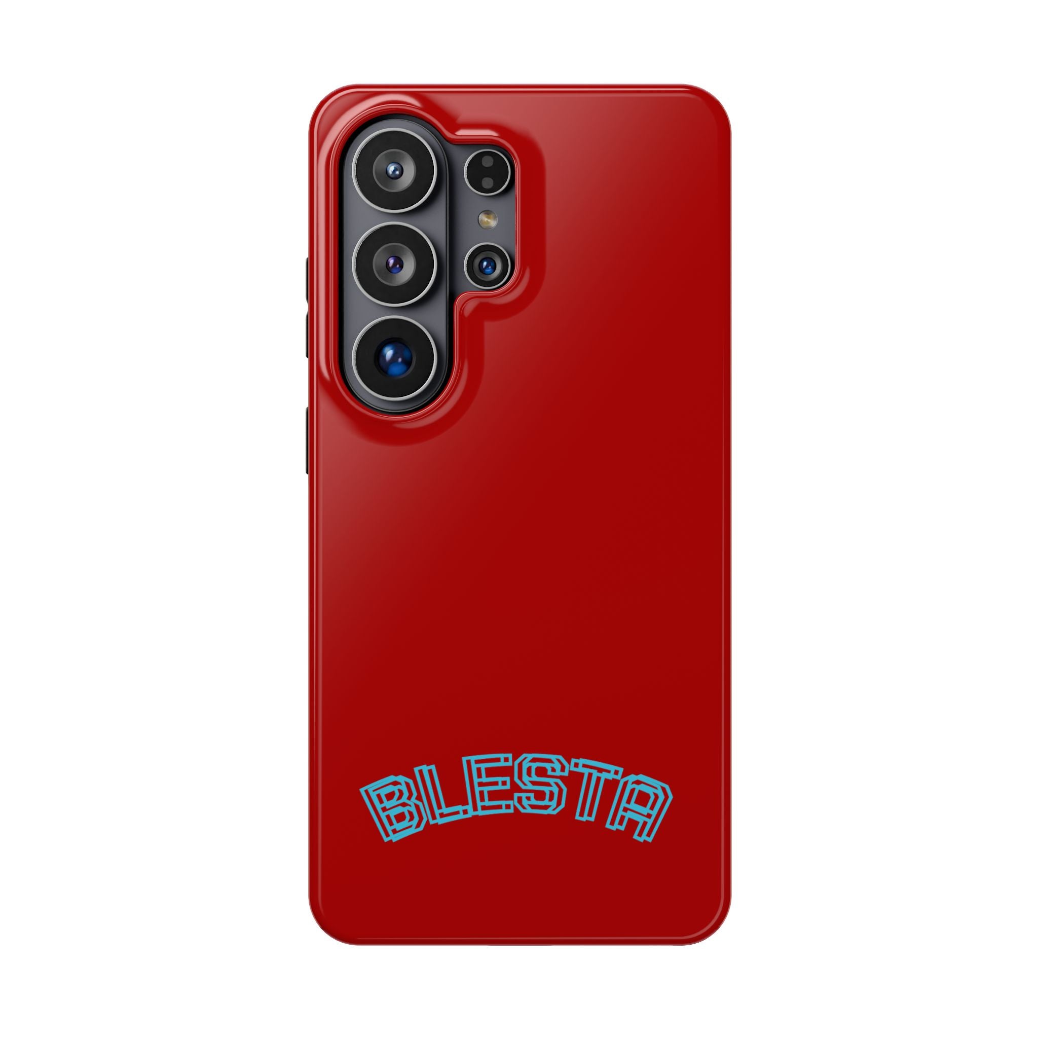 Magnetic Impact-Resistant Phone Case — Red Retro 'BLESTA' Design
