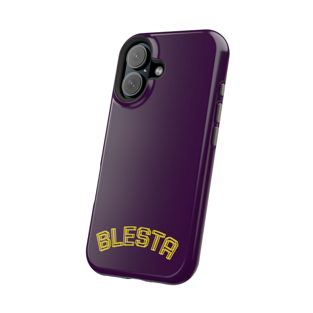 Magnetic Impact-Resistant Phone Case — “BLESTA” Retro Varsity Logo