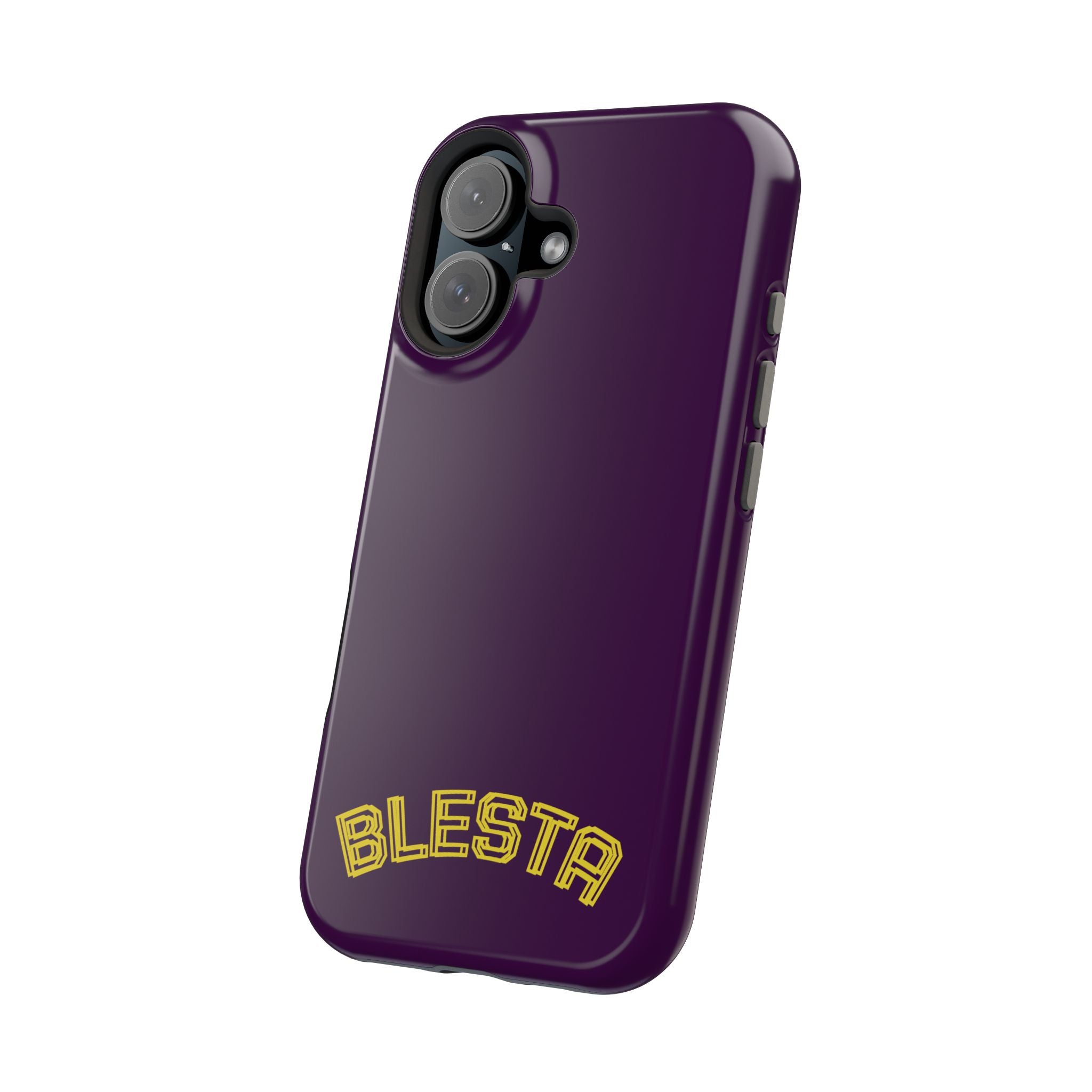Magnetic Impact-Resistant Phone Case — “BLESTA” Retro Varsity Logo