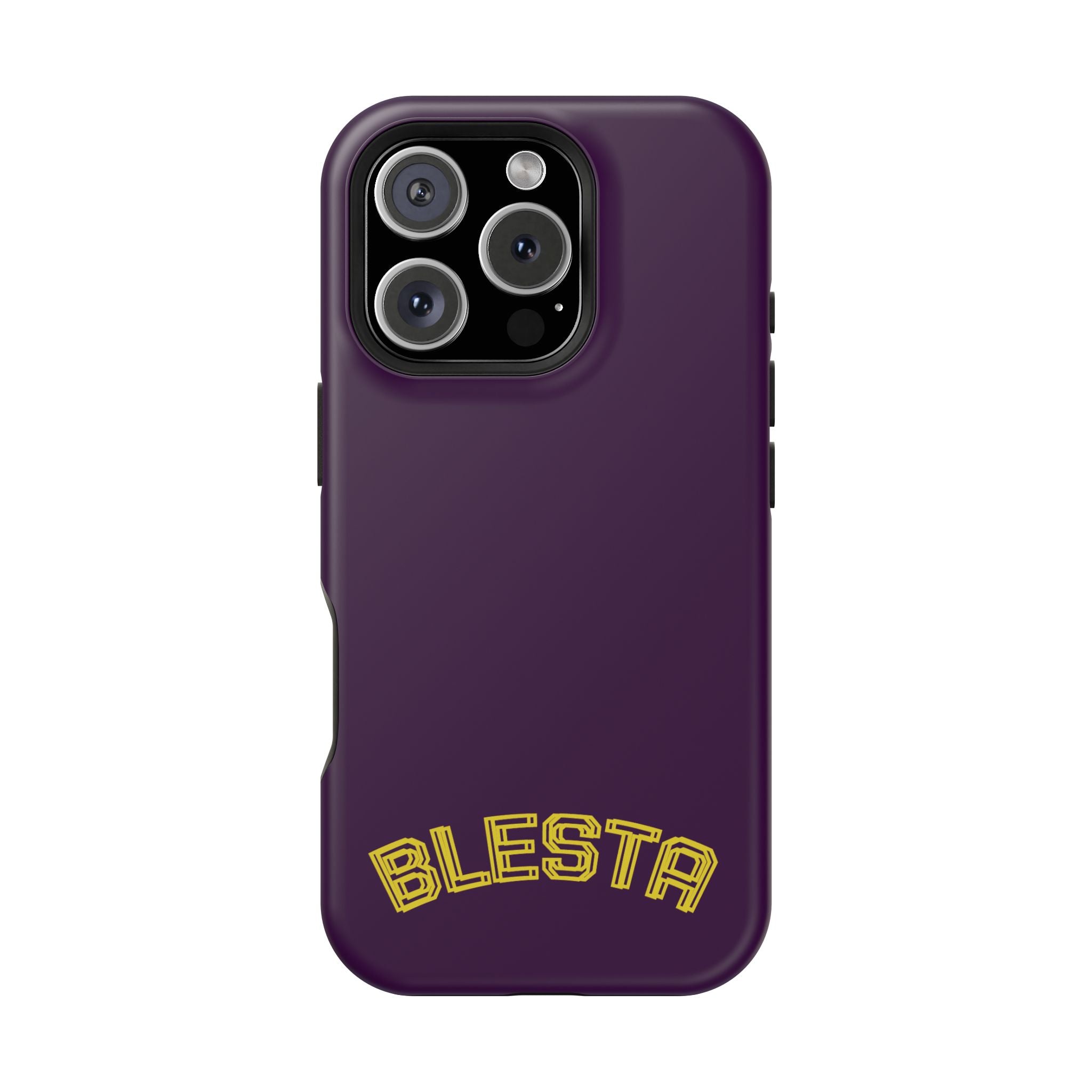 Magnetic Impact-Resistant Phone Case — “BLESTA” Retro Varsity Logo