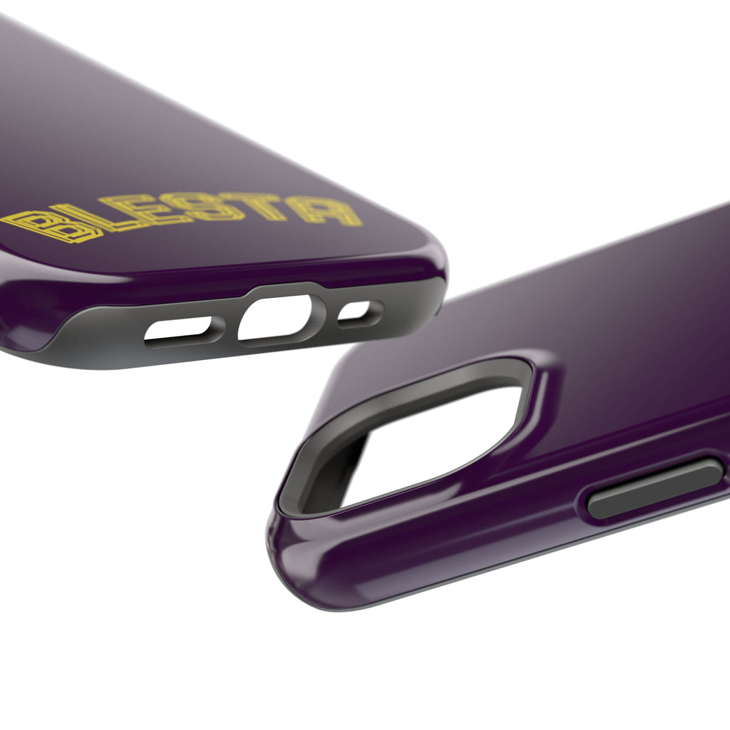 Magnetic Impact-Resistant Phone Case — “BLESTA” Retro Varsity Logo