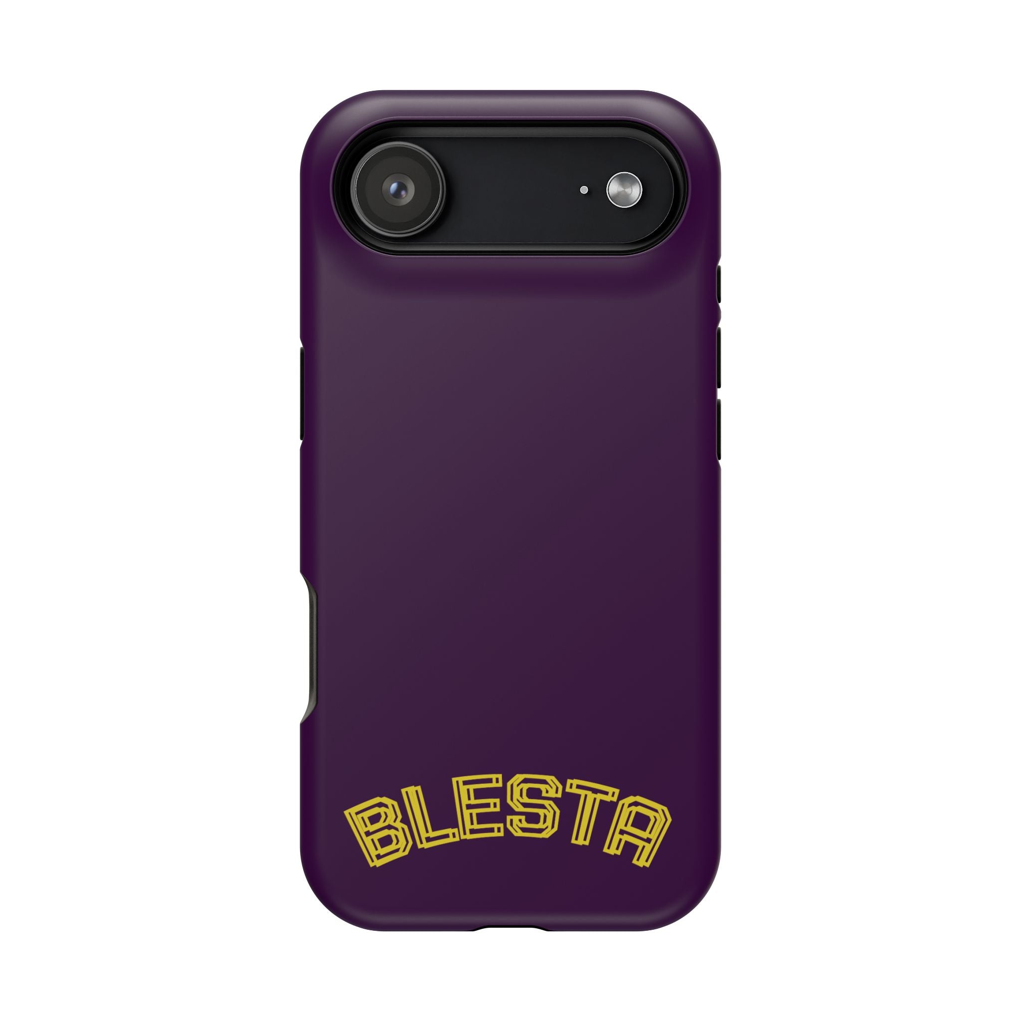 Magnetic Impact-Resistant Phone Case — “BLESTA” Retro Varsity Logo