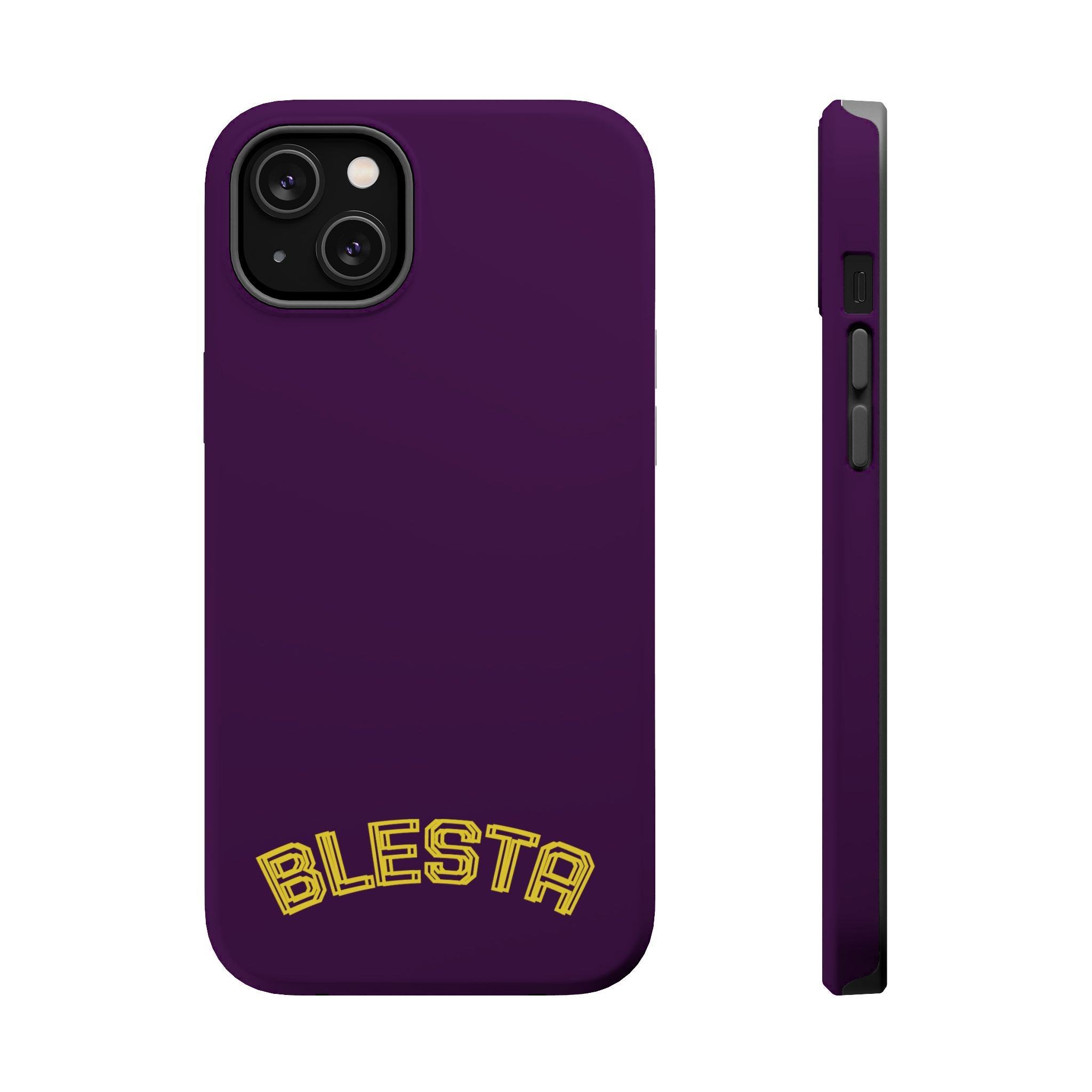 Magnetic Impact-Resistant Phone Case — “BLESTA” Retro Varsity Logo