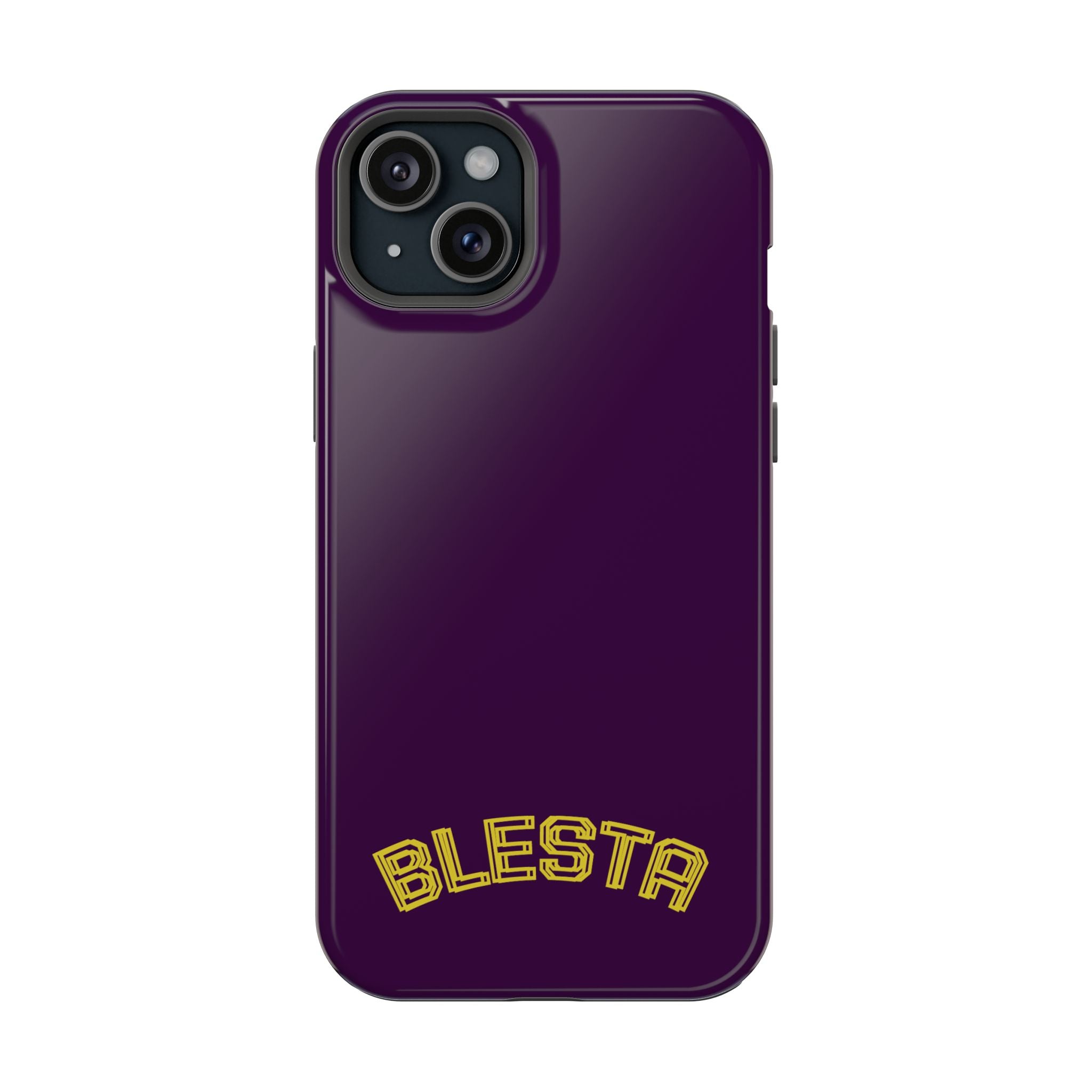 Magnetic Impact-Resistant Phone Case — “BLESTA” Retro Varsity Logo