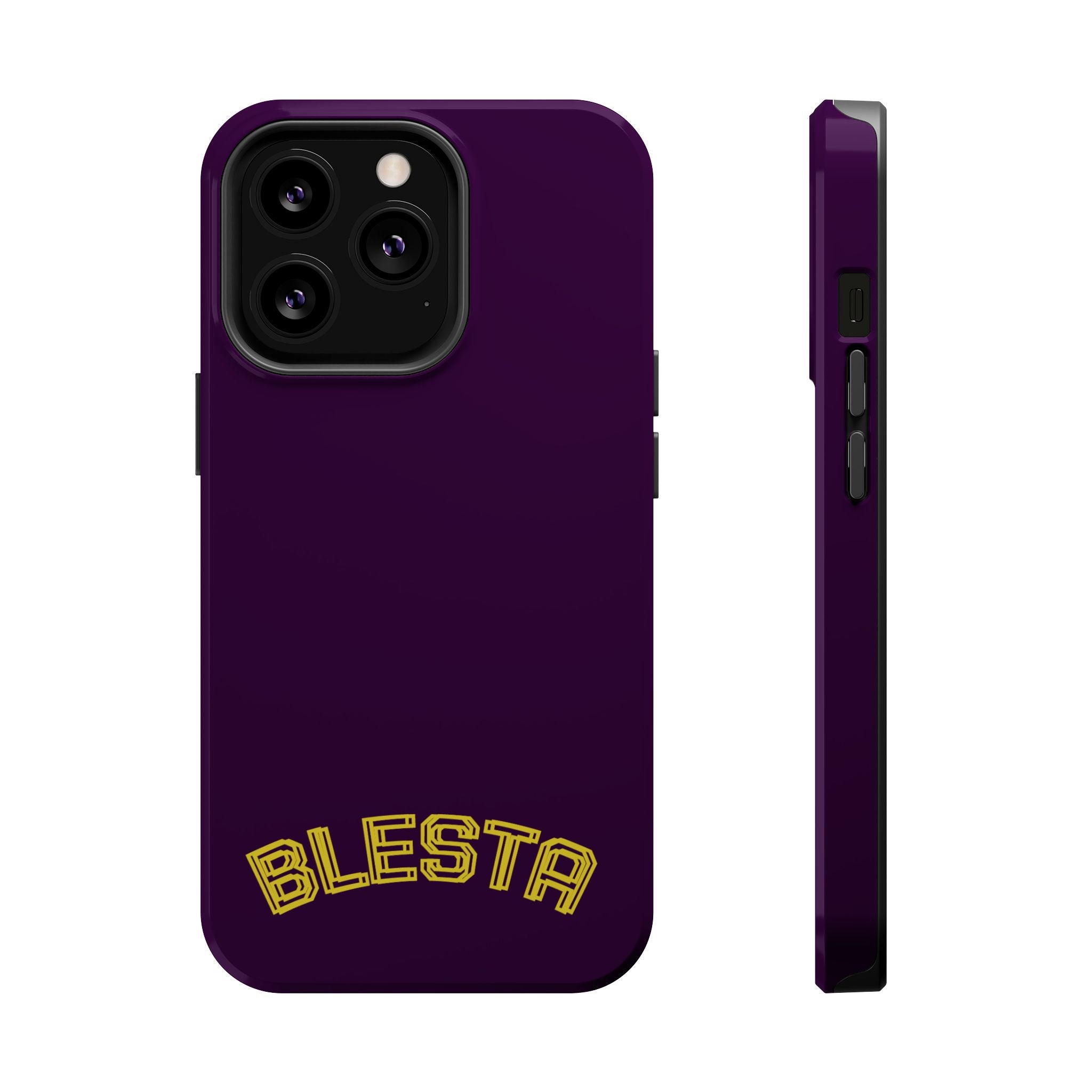 Magnetic Impact-Resistant Phone Case — “BLESTA” Retro Varsity Logo