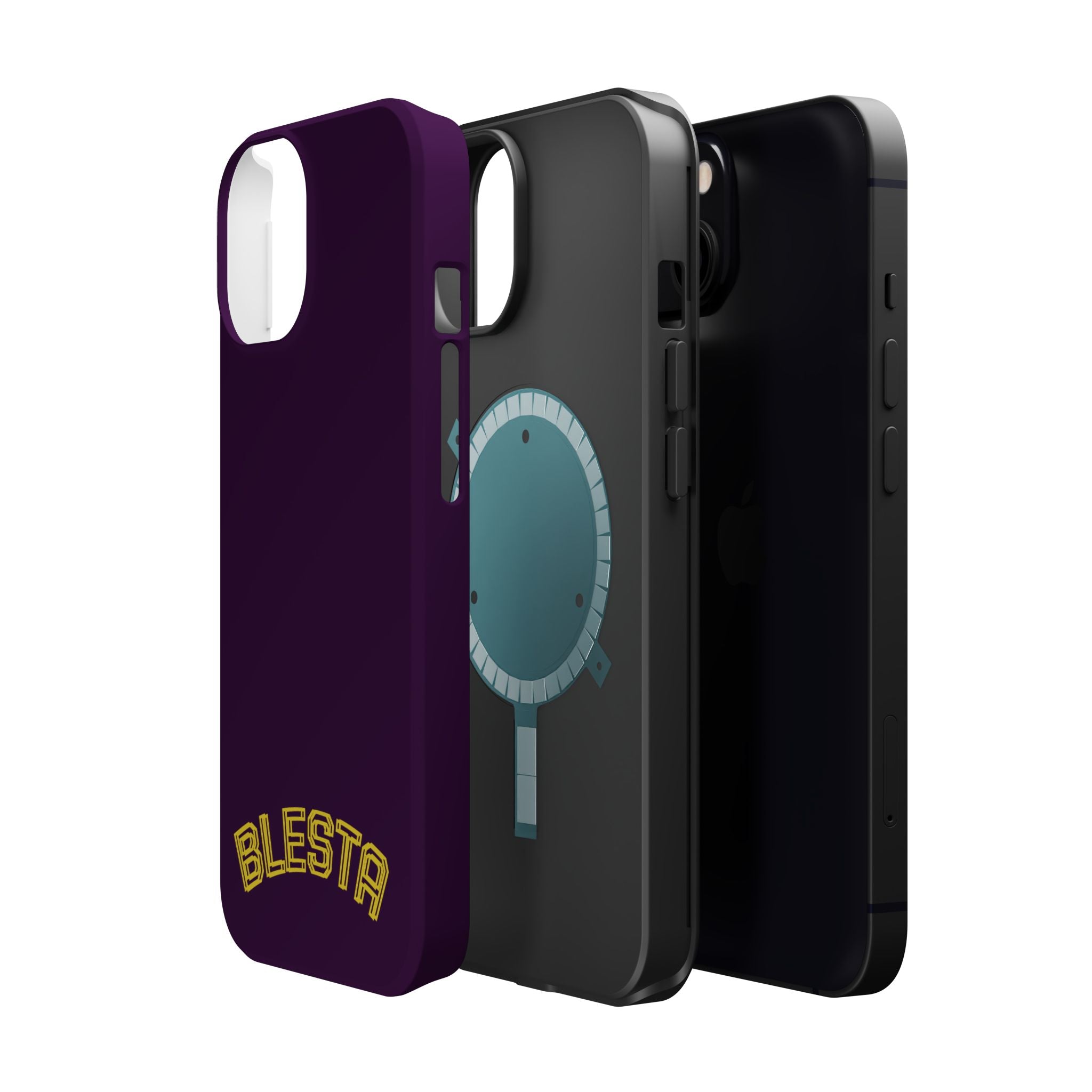 Magnetic Impact-Resistant Phone Case — “BLESTA” Retro Varsity Logo