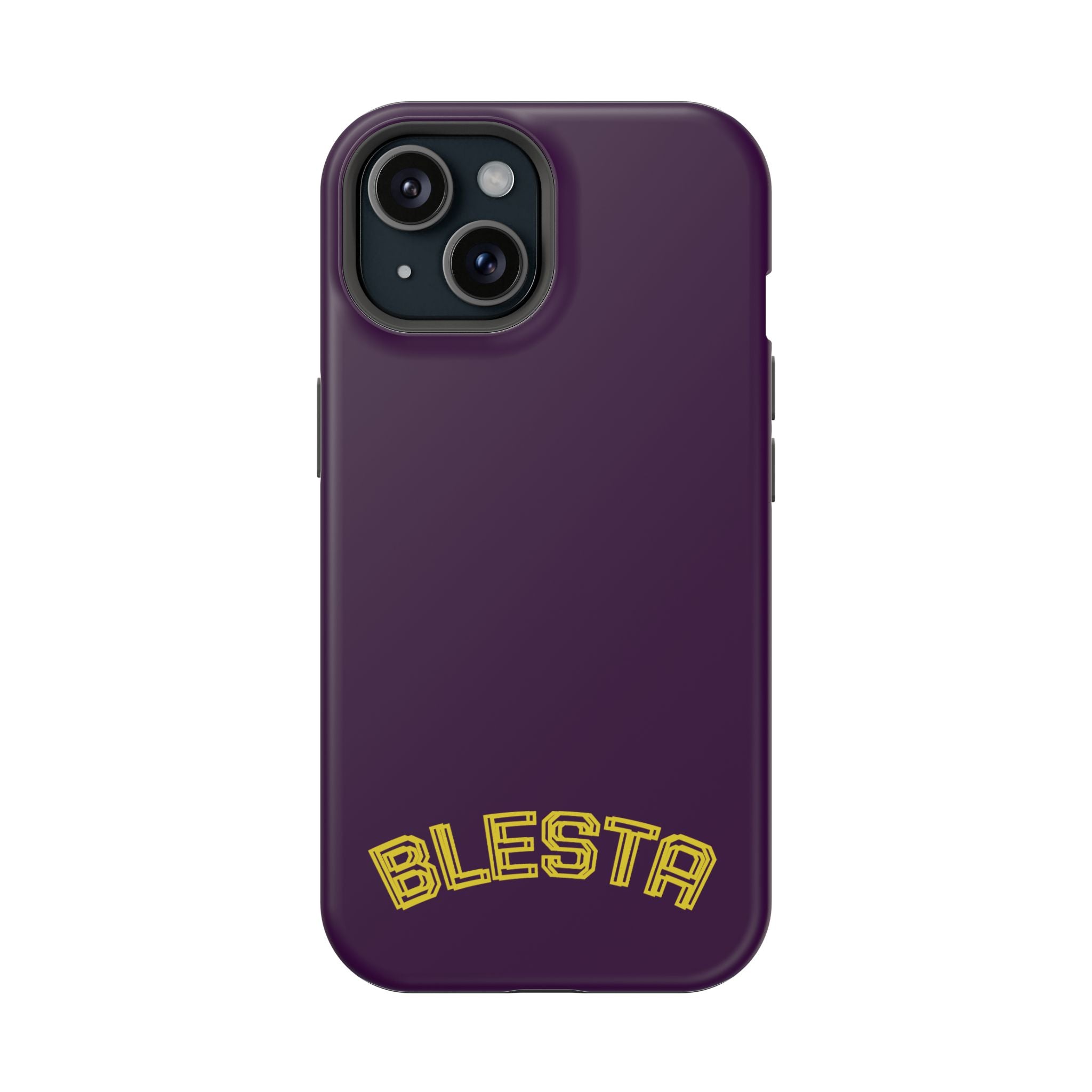 Magnetic Impact-Resistant Phone Case — “BLESTA” Retro Varsity Logo