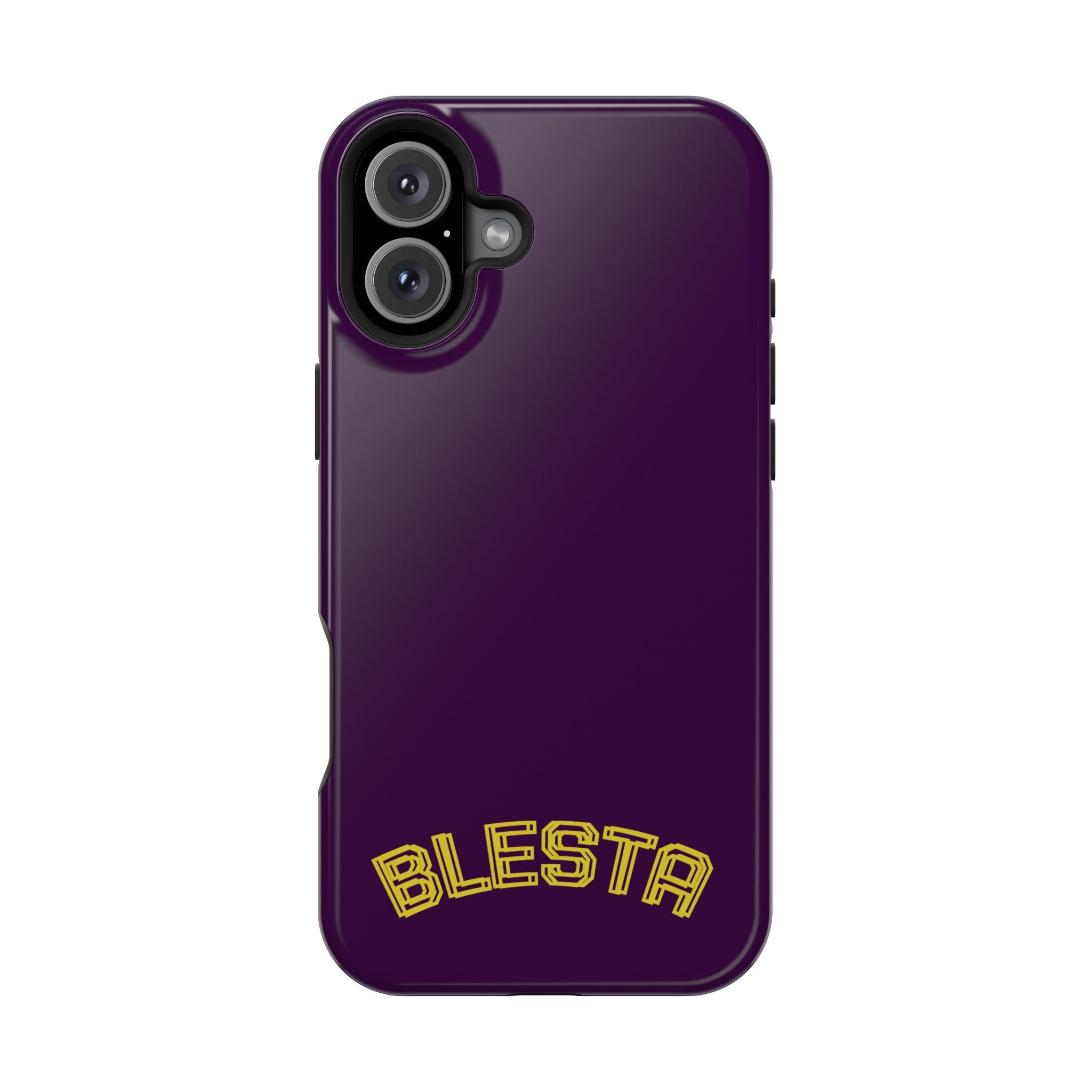 Magnetic Impact-Resistant Phone Case — “BLESTA” Retro Varsity Logo