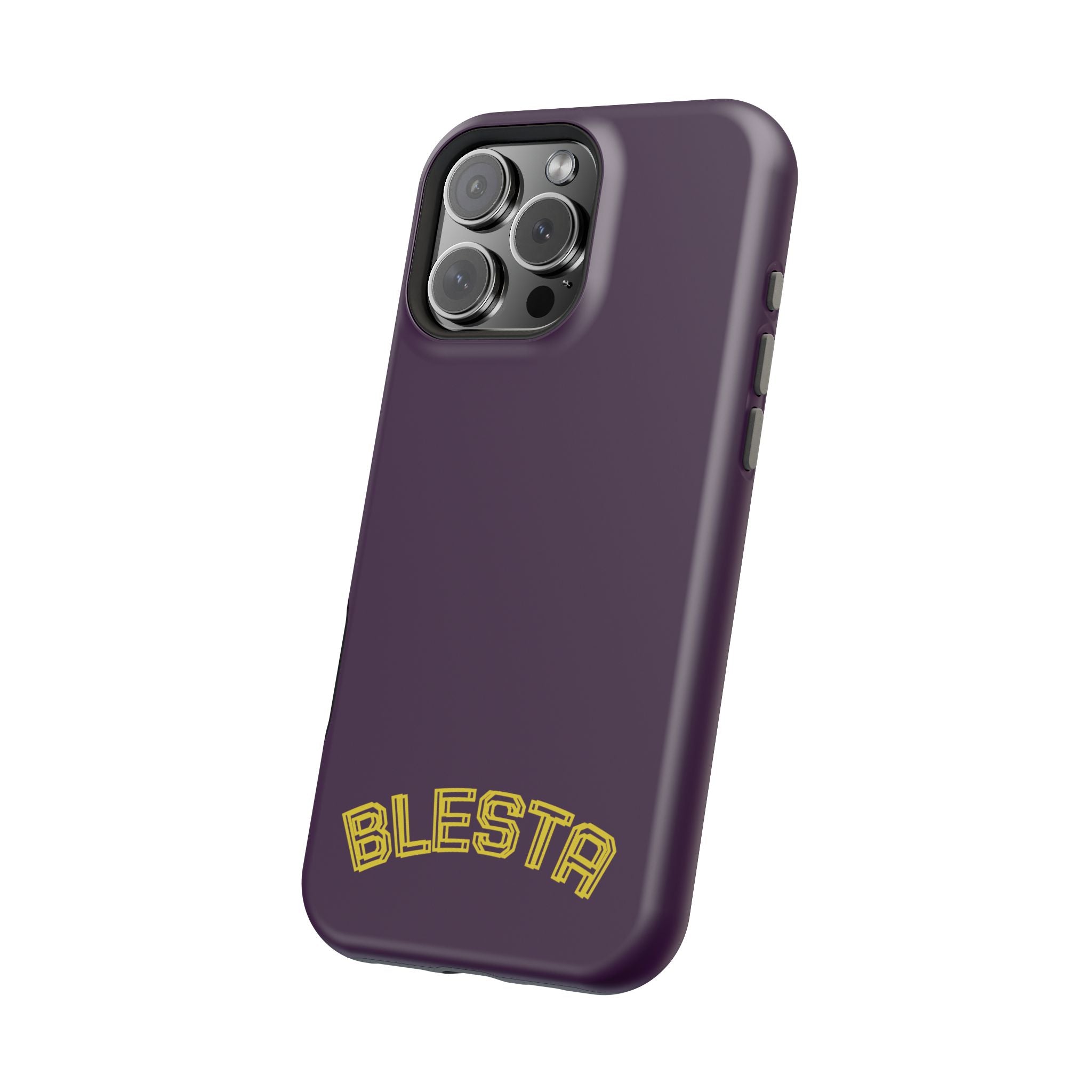 Magnetic Impact-Resistant Phone Case — “BLESTA” Retro Varsity Logo