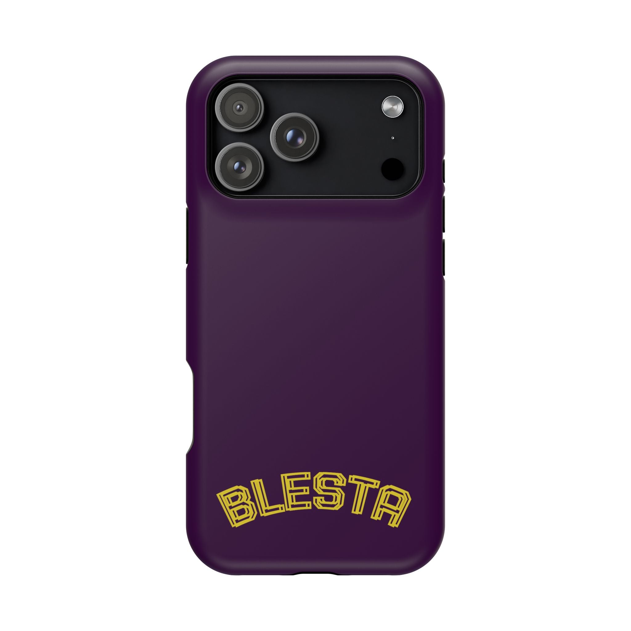 Magnetic Impact-Resistant Phone Case — “BLESTA” Retro Varsity Logo
