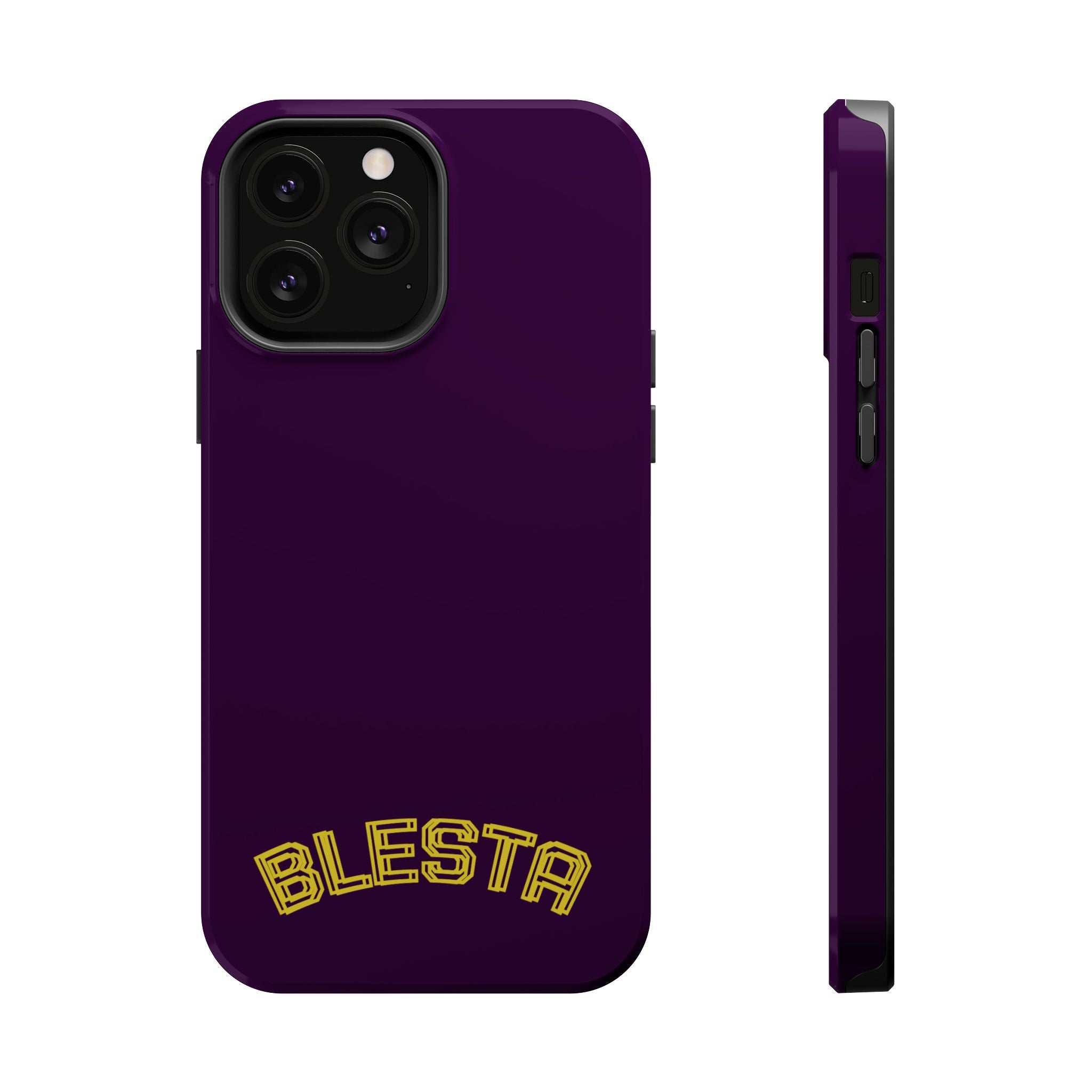 Magnetic Impact-Resistant Phone Case — “BLESTA” Retro Varsity Logo