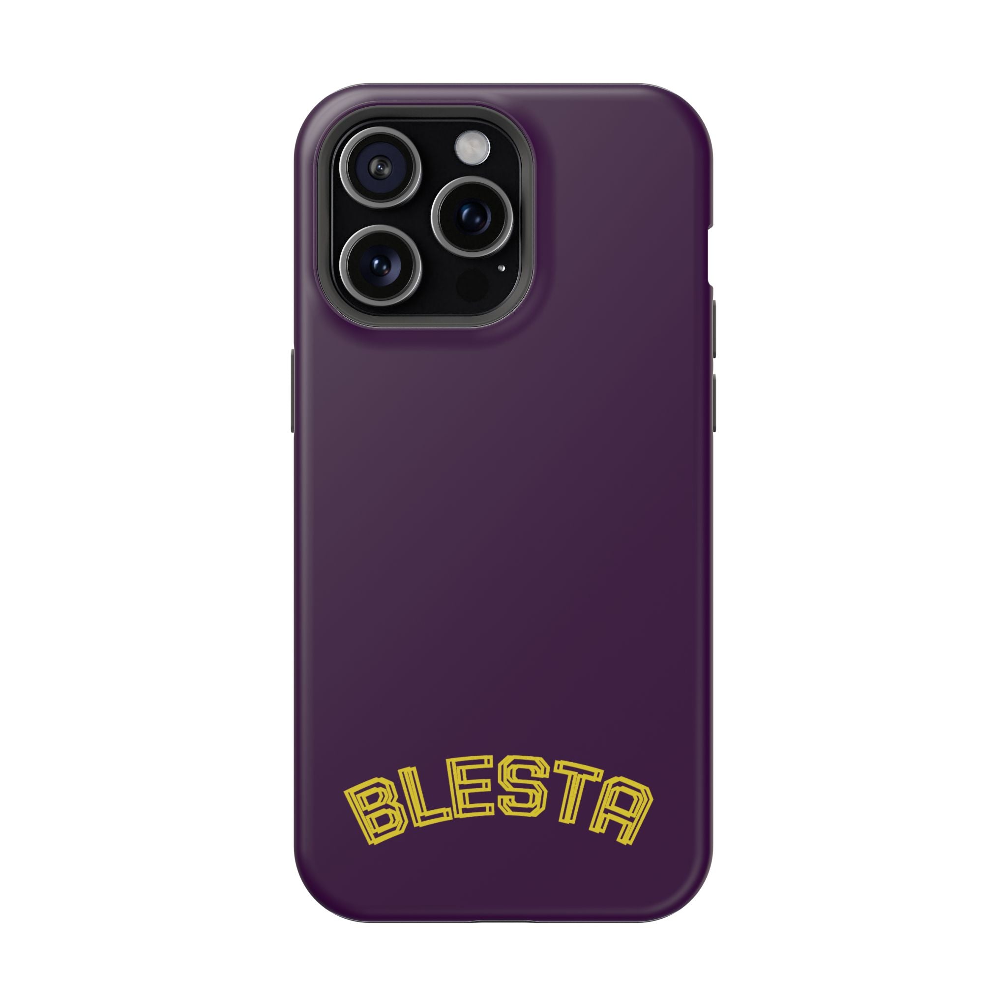 Magnetic Impact-Resistant Phone Case — “BLESTA” Retro Varsity Logo