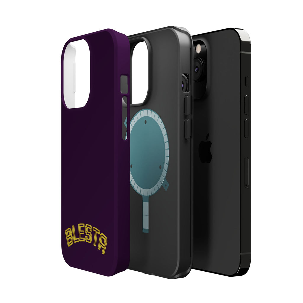 Magnetic Impact-Resistant Phone Case — “BLESTA” Retro Varsity Logo