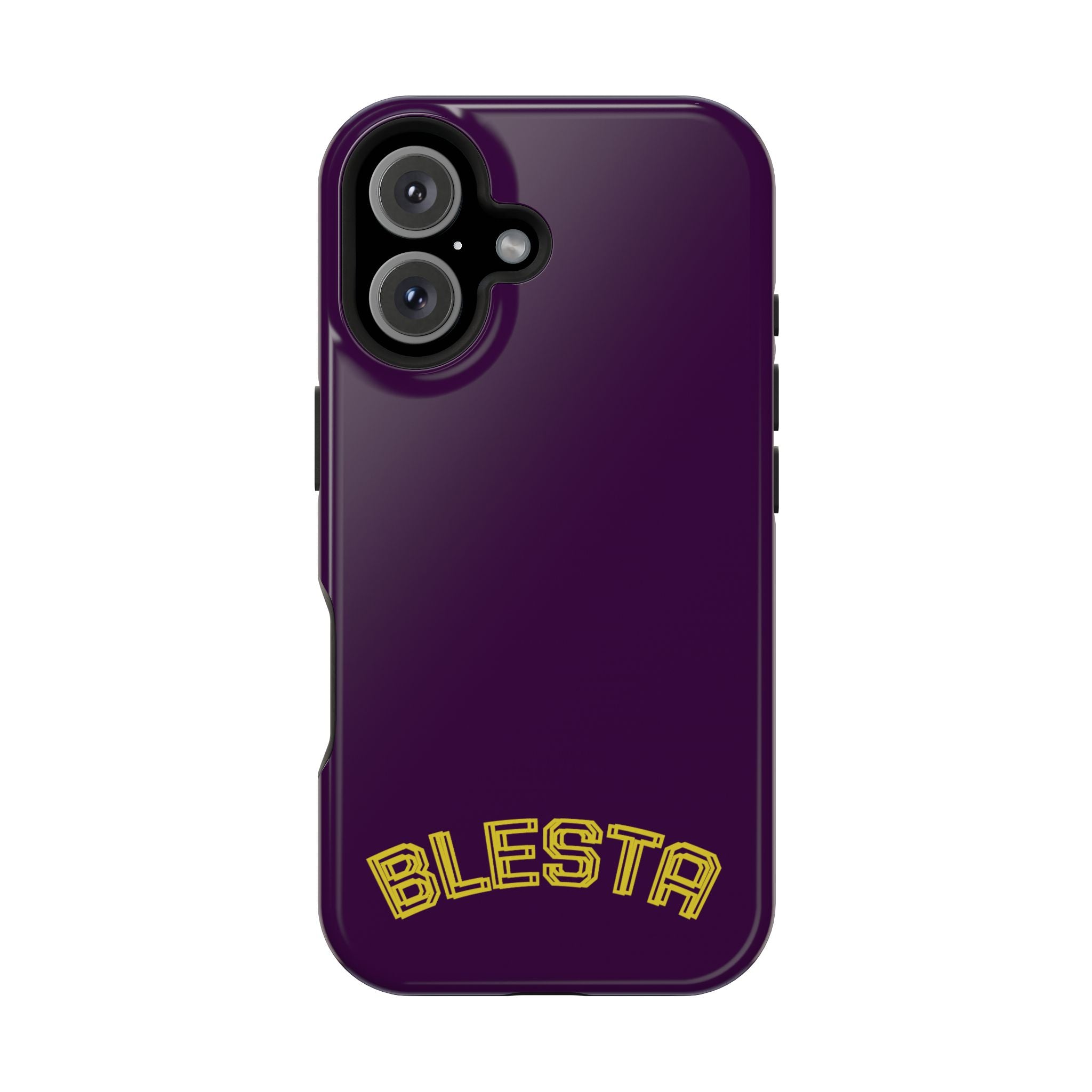 Magnetic Impact-Resistant Phone Case — “BLESTA” Retro Varsity Logo