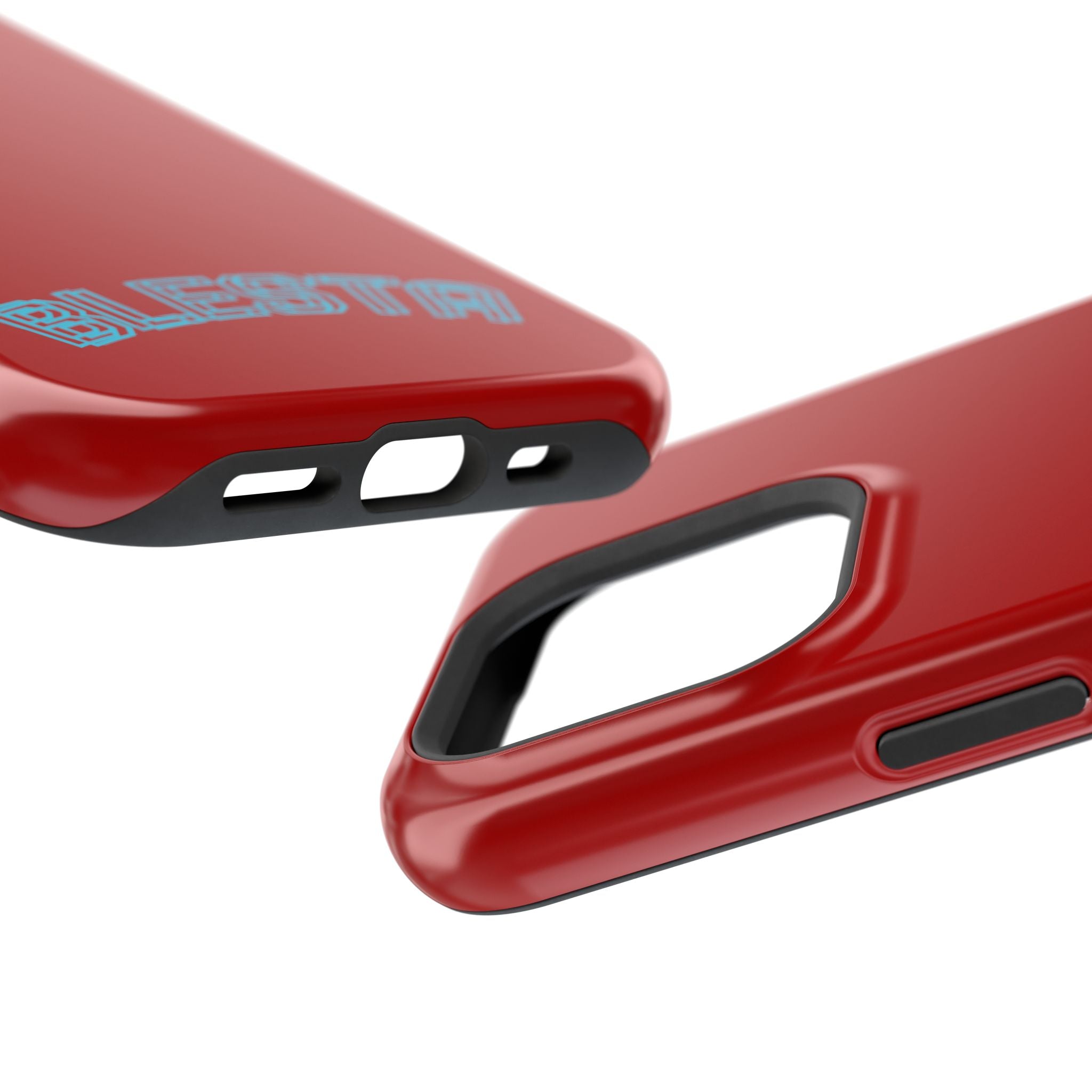 Magnetic Impact-Resistant Phone Case — Red Retro 'BLESTA' Design