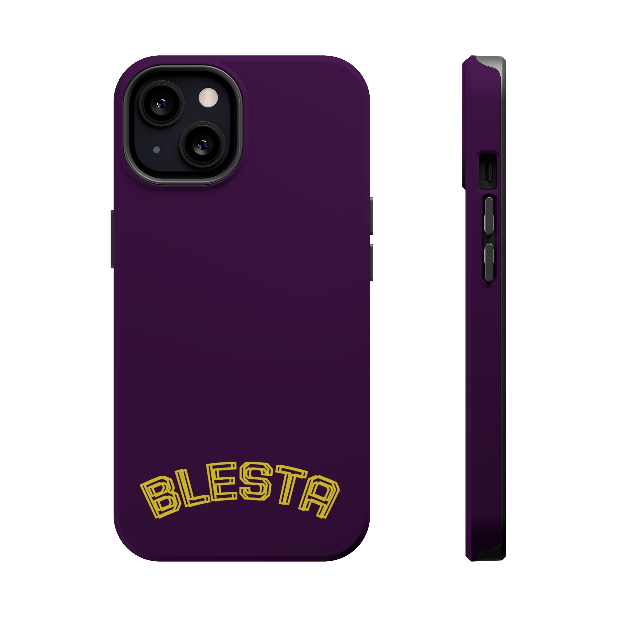 Magnetic Impact-Resistant Phone Case — “BLESTA” Retro Varsity Logo