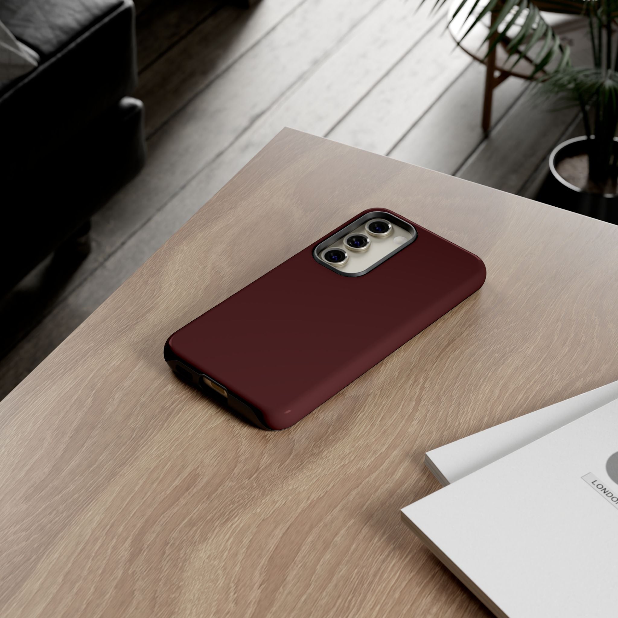 Maroon Tough Phone Case