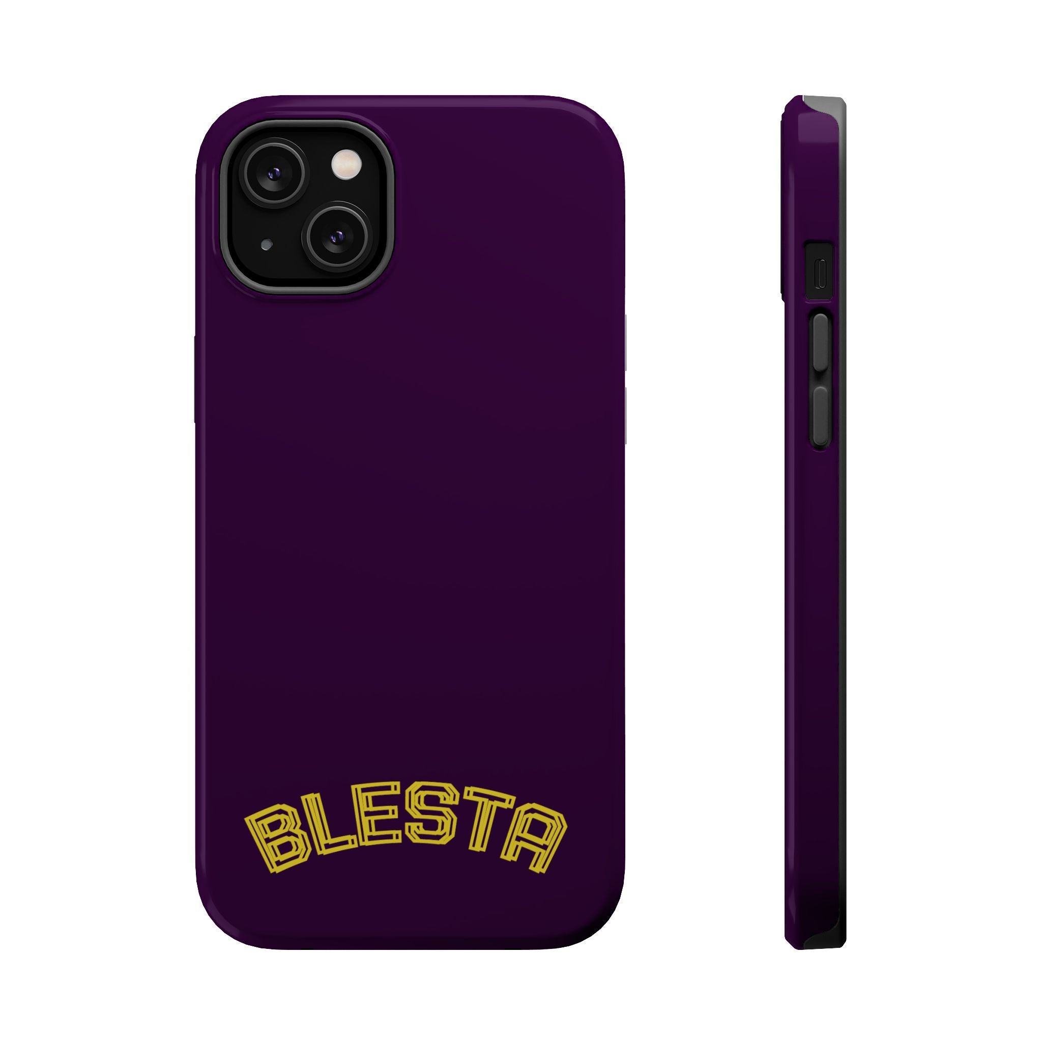Magnetic Impact-Resistant Phone Case — “BLESTA” Retro Varsity Logo