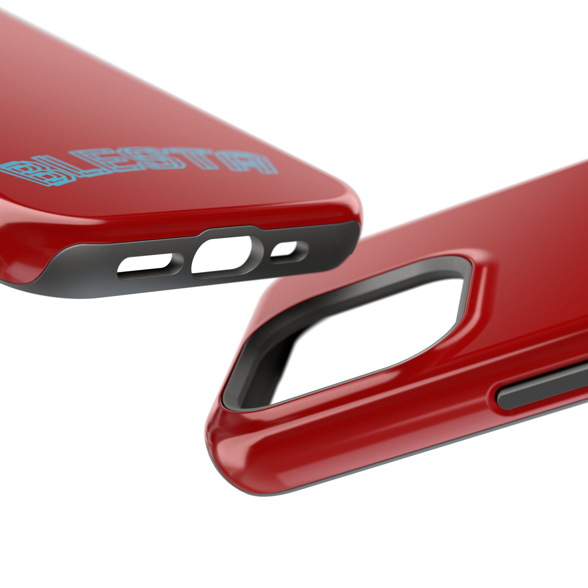 Magnetic Impact-Resistant Phone Case — Red Retro 'BLESTA' Design