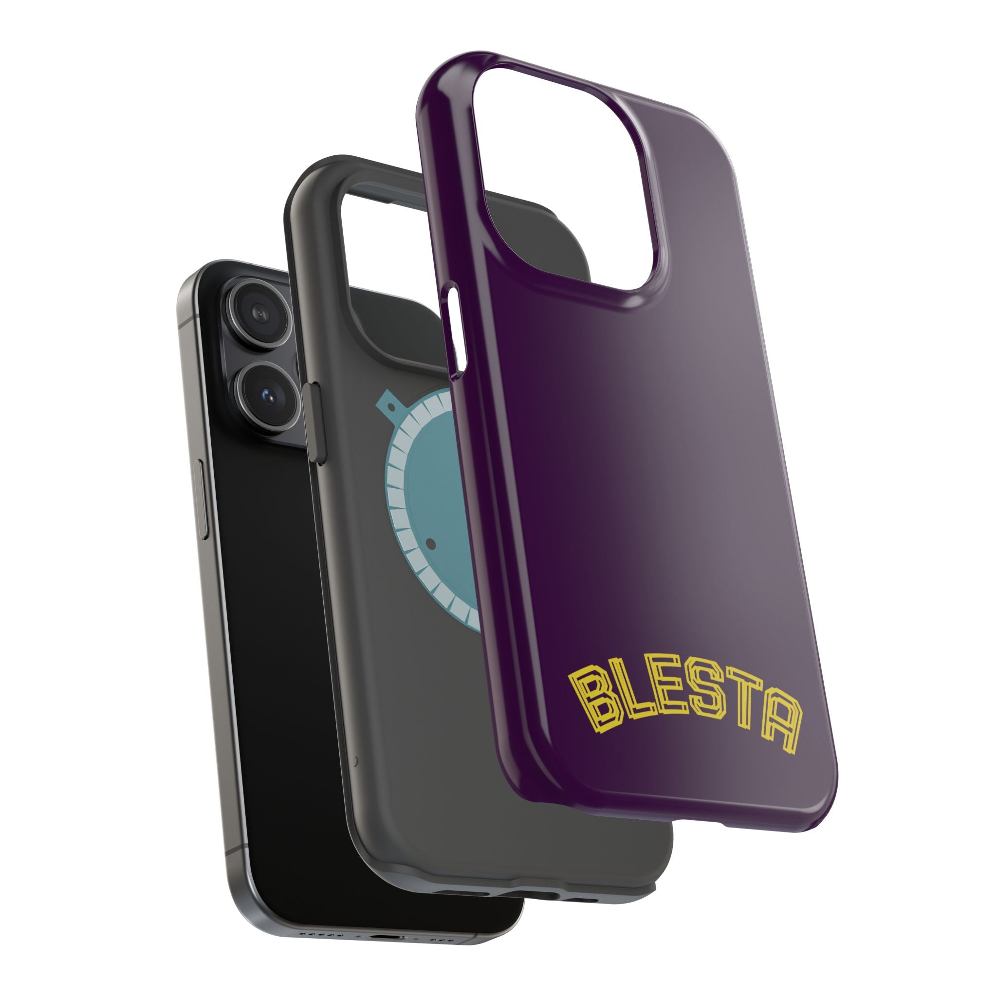 Magnetic Impact-Resistant Phone Case — “BLESTA” Retro Varsity Logo