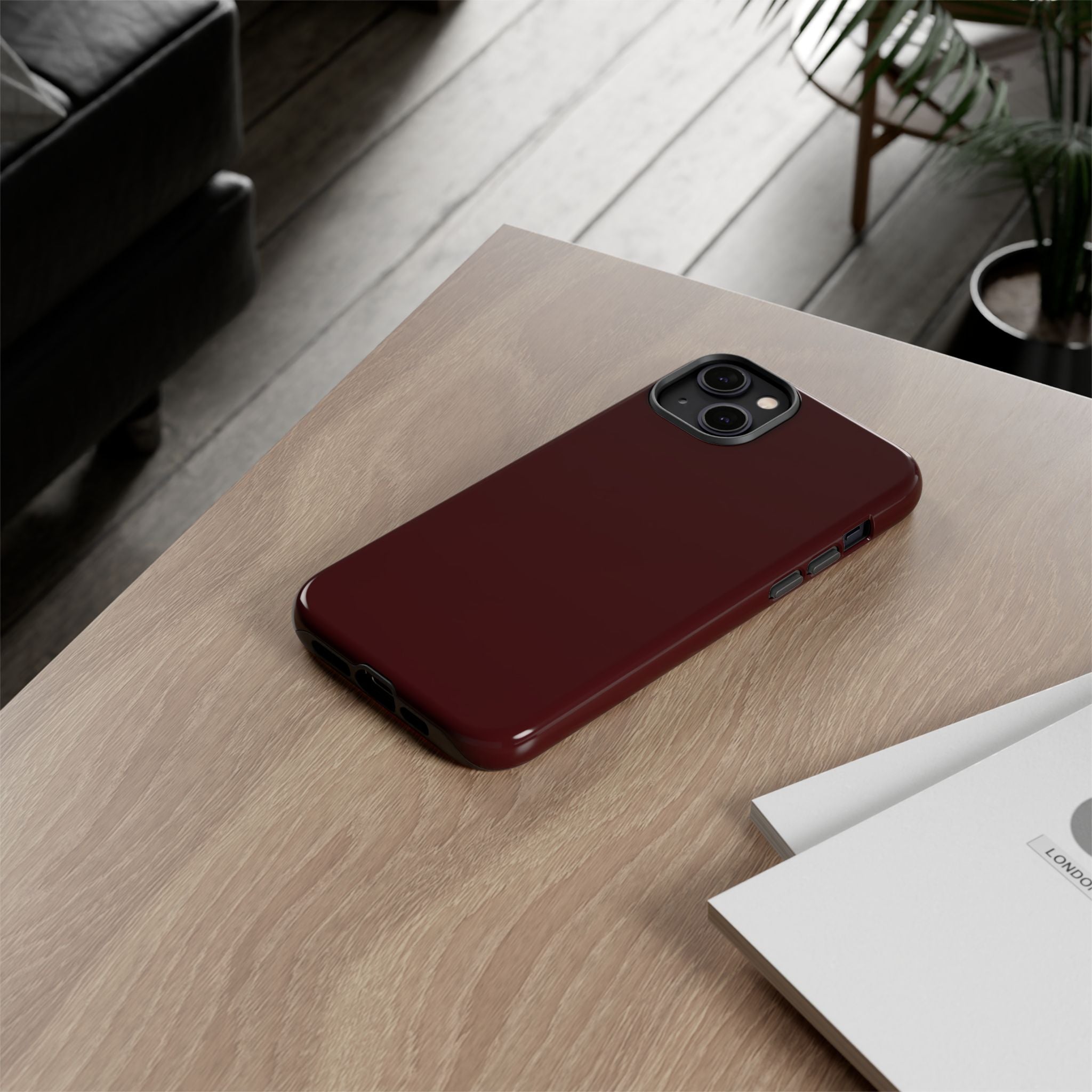 Maroon Tough Phone Case