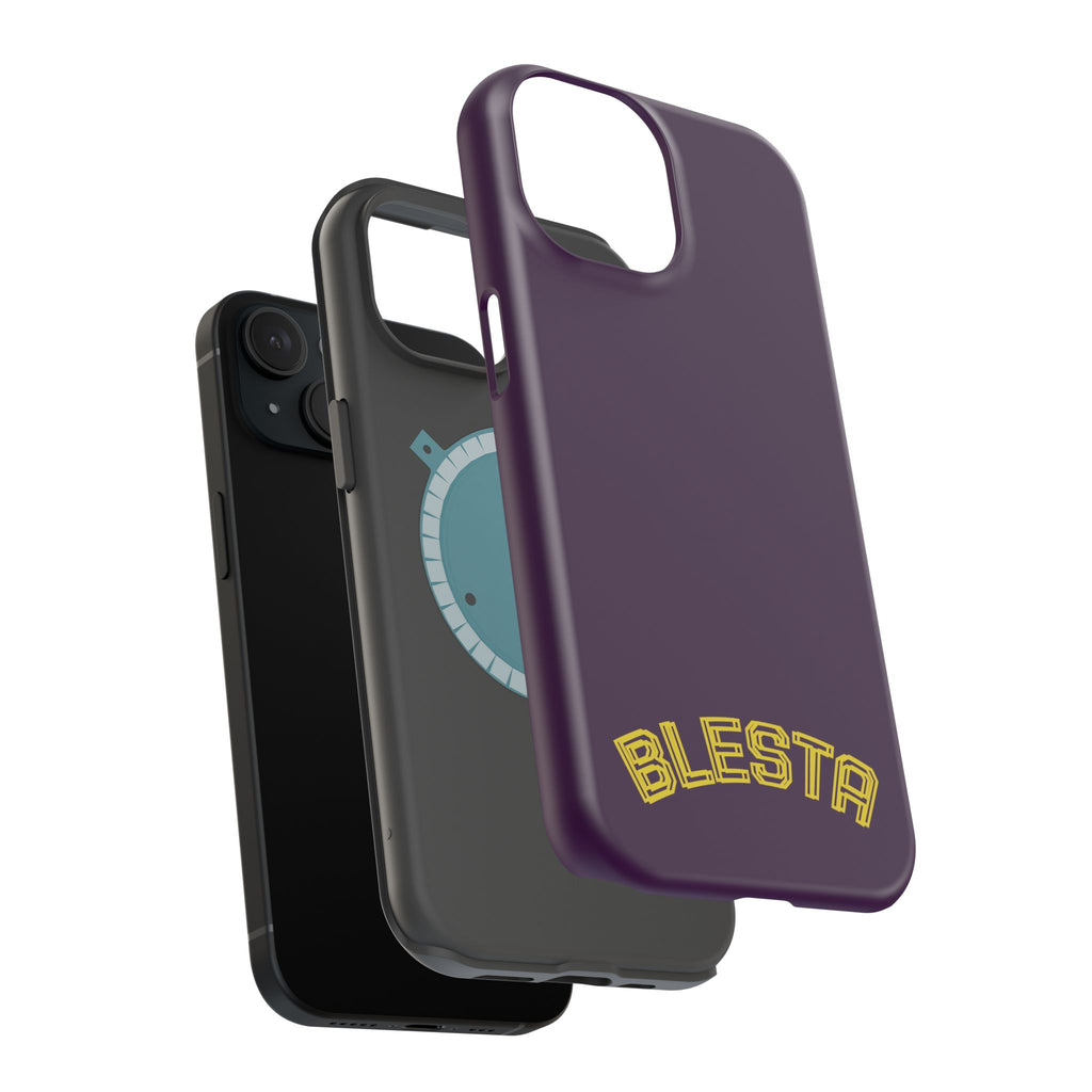 Magnetic Impact-Resistant Phone Case — “BLESTA” Retro Varsity Logo
