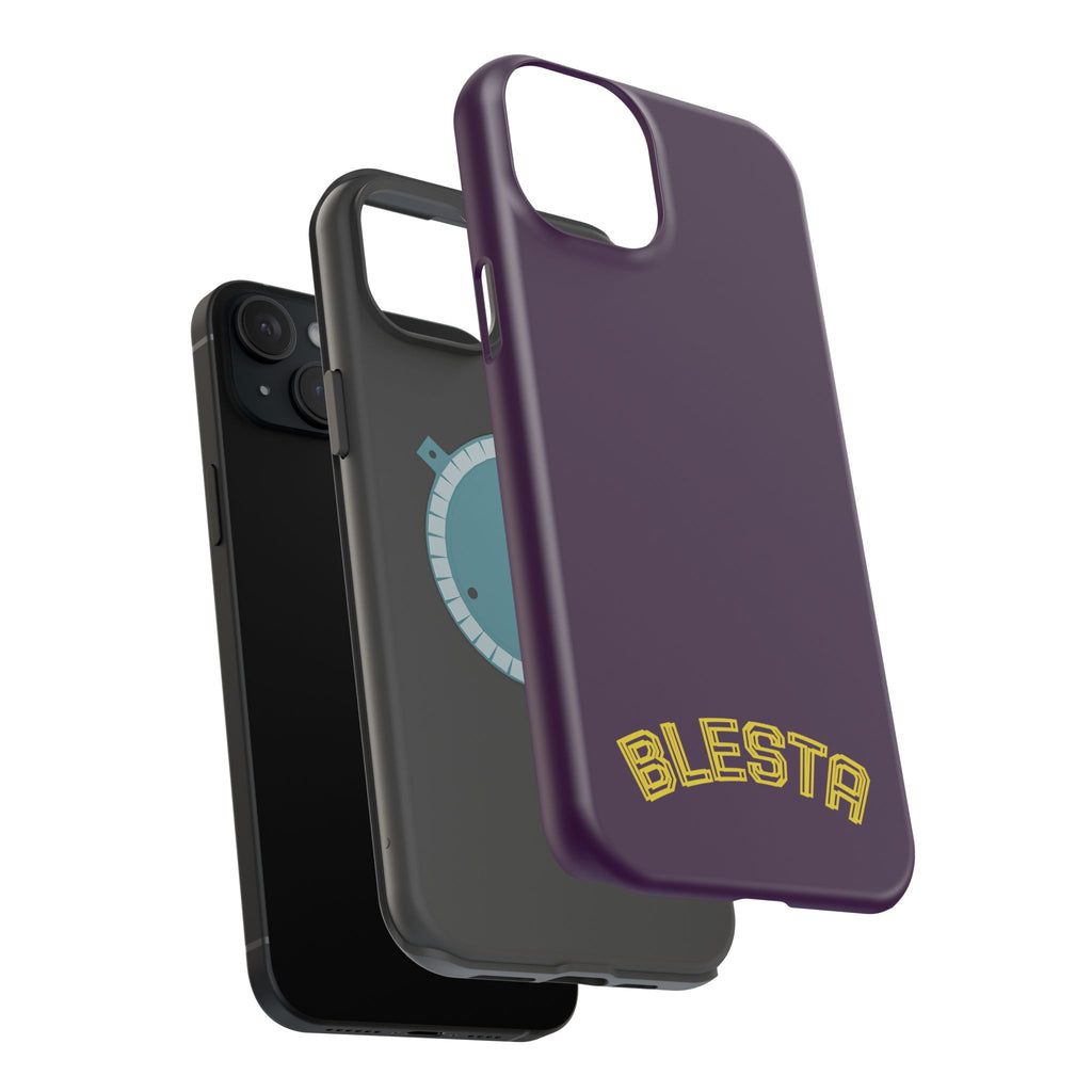 Magnetic Impact-Resistant Phone Case — “BLESTA” Retro Varsity Logo