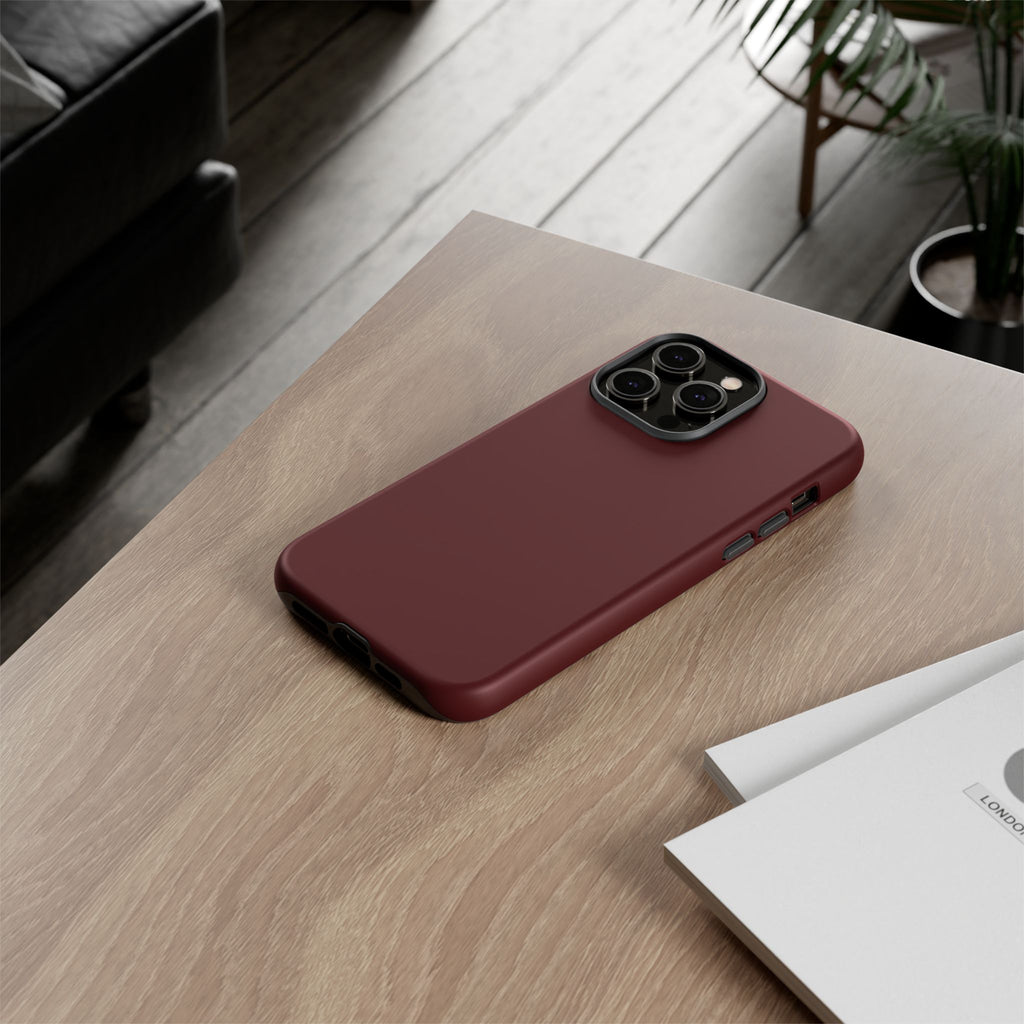 Maroon Tough Phone Case