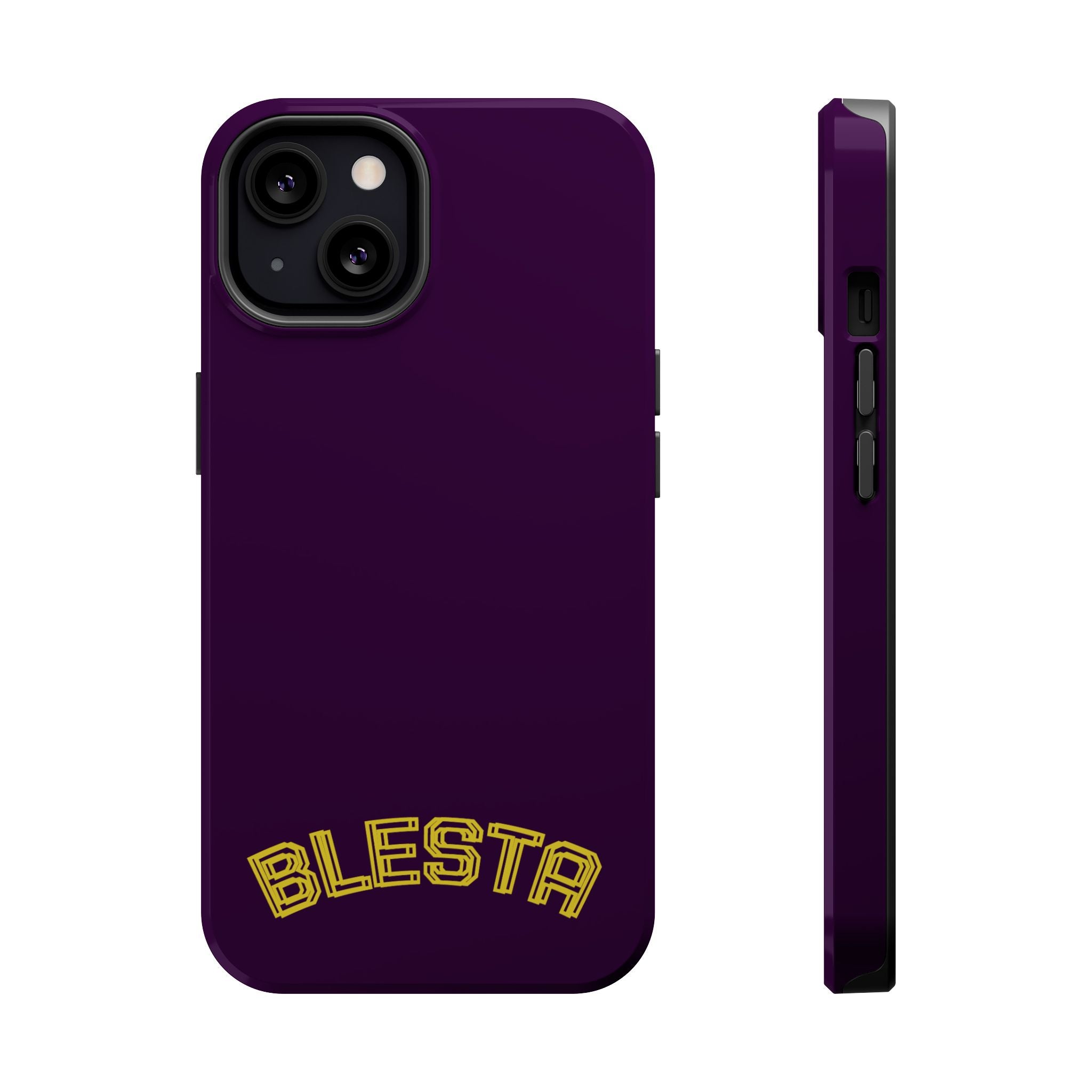 Magnetic Impact-Resistant Phone Case — “BLESTA” Retro Varsity Logo