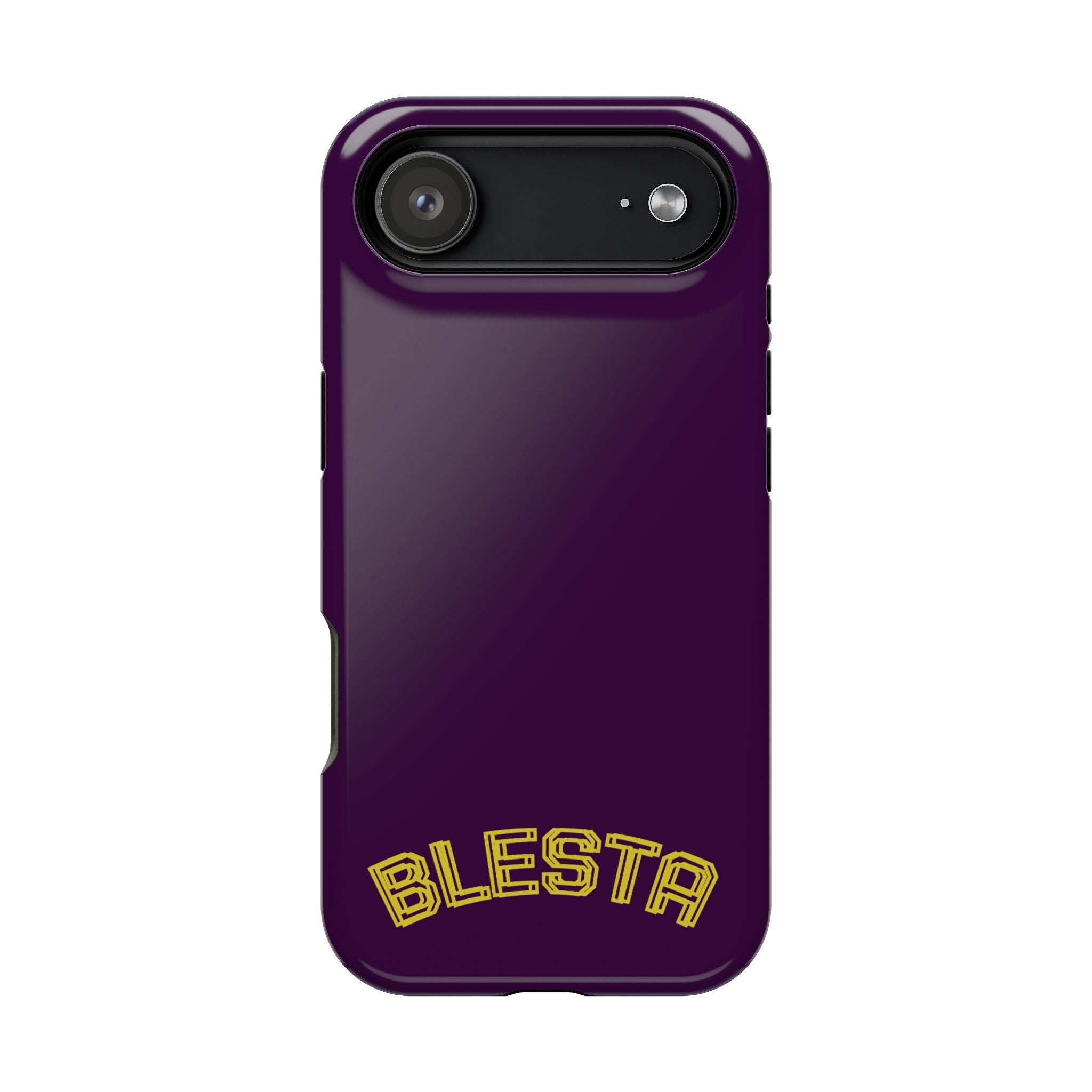 Magnetic Impact-Resistant Phone Case — “BLESTA” Retro Varsity Logo