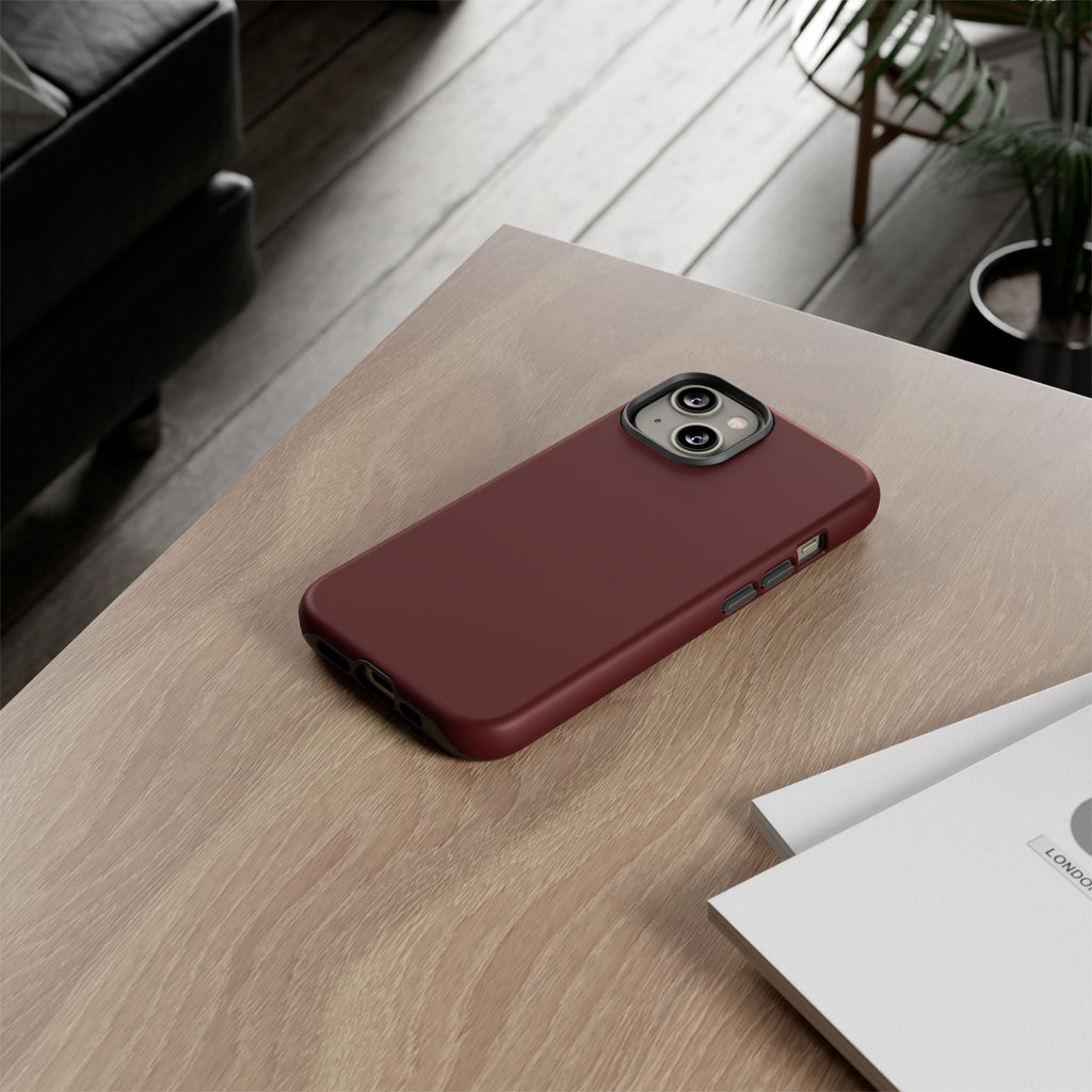 Maroon Tough Phone Case