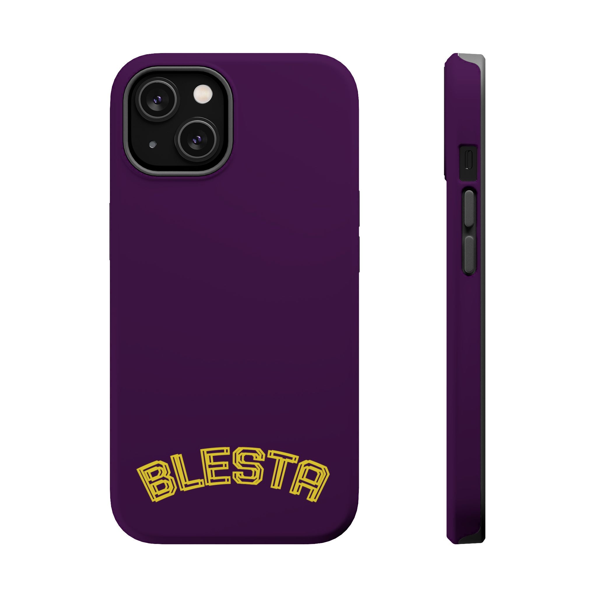 Magnetic Impact-Resistant Phone Case — “BLESTA” Retro Varsity Logo