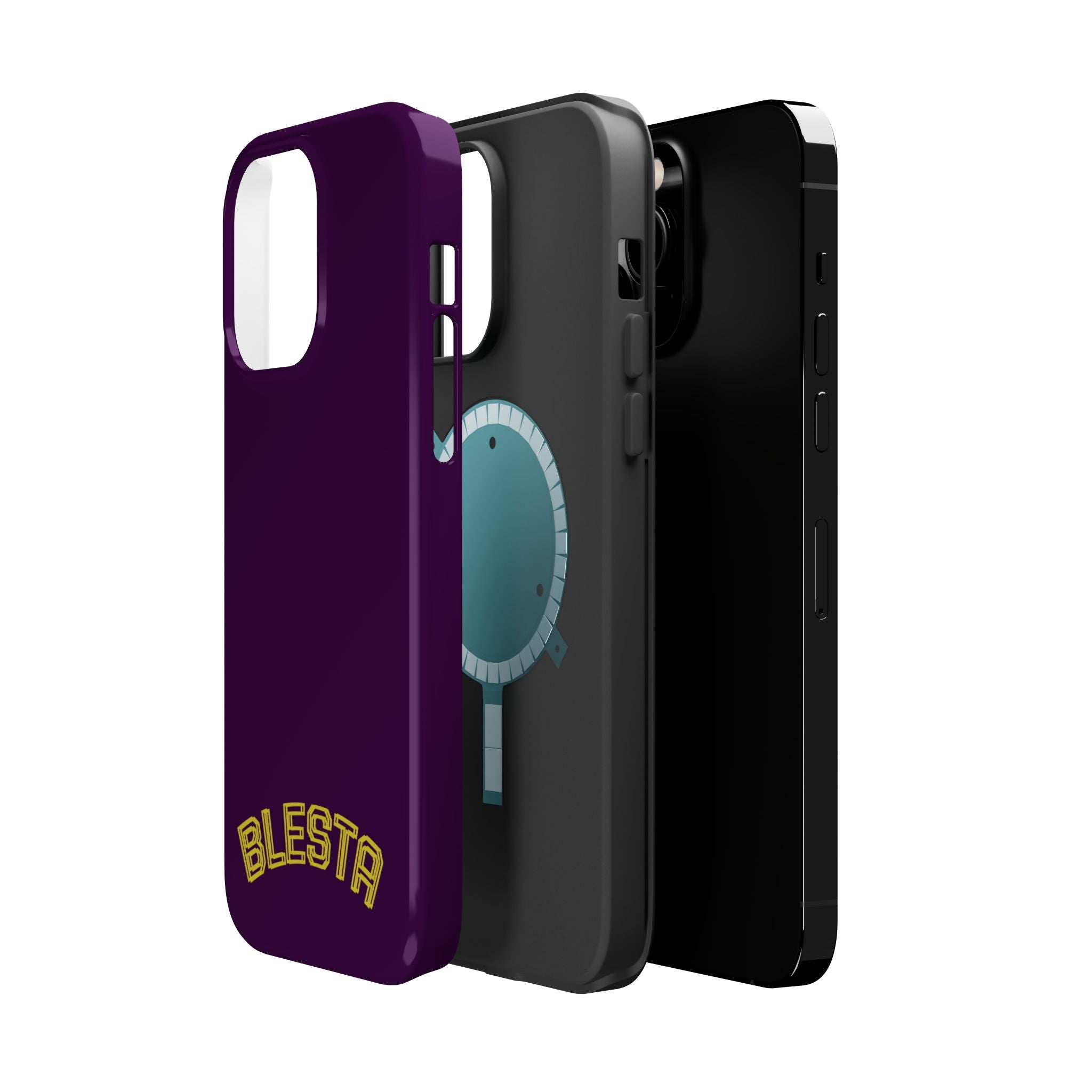 Magnetic Impact-Resistant Phone Case — “BLESTA” Retro Varsity Logo