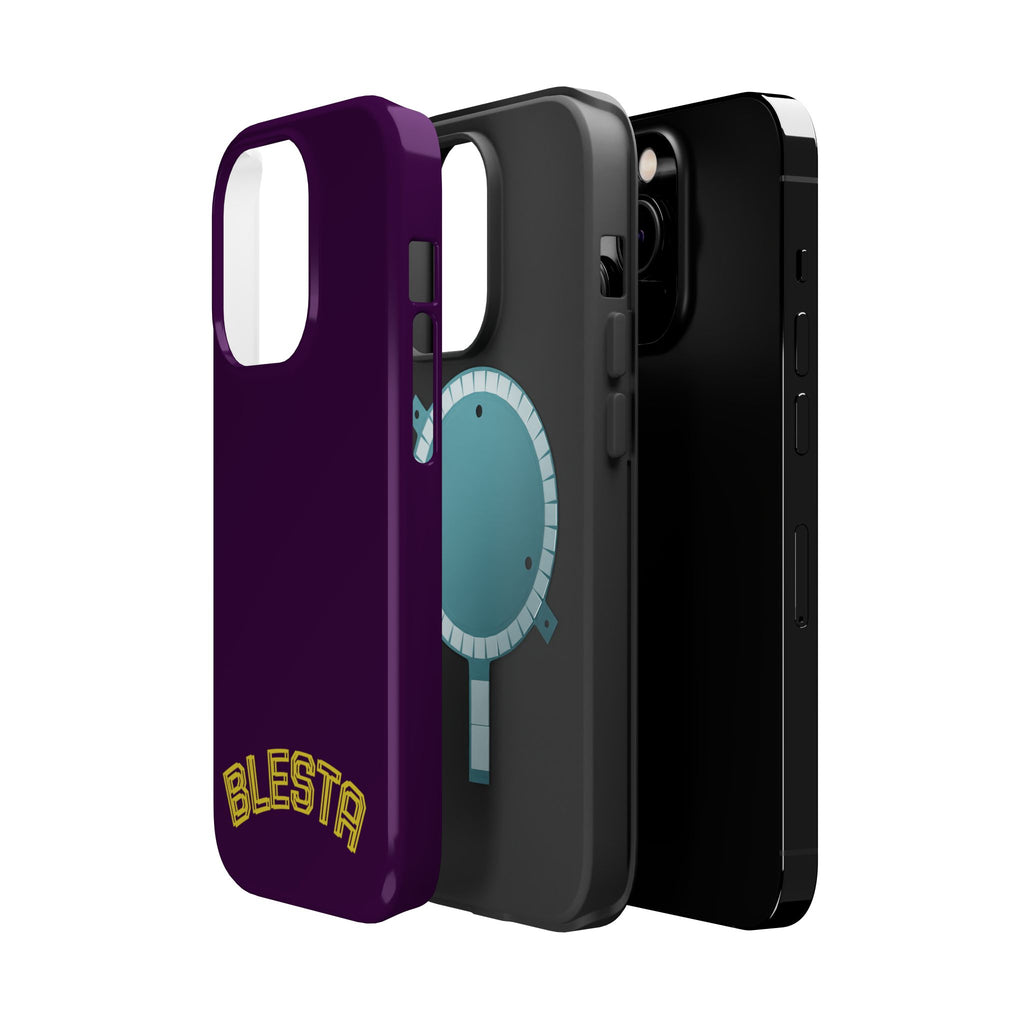 Magnetic Impact-Resistant Phone Case — “BLESTA” Retro Varsity Logo