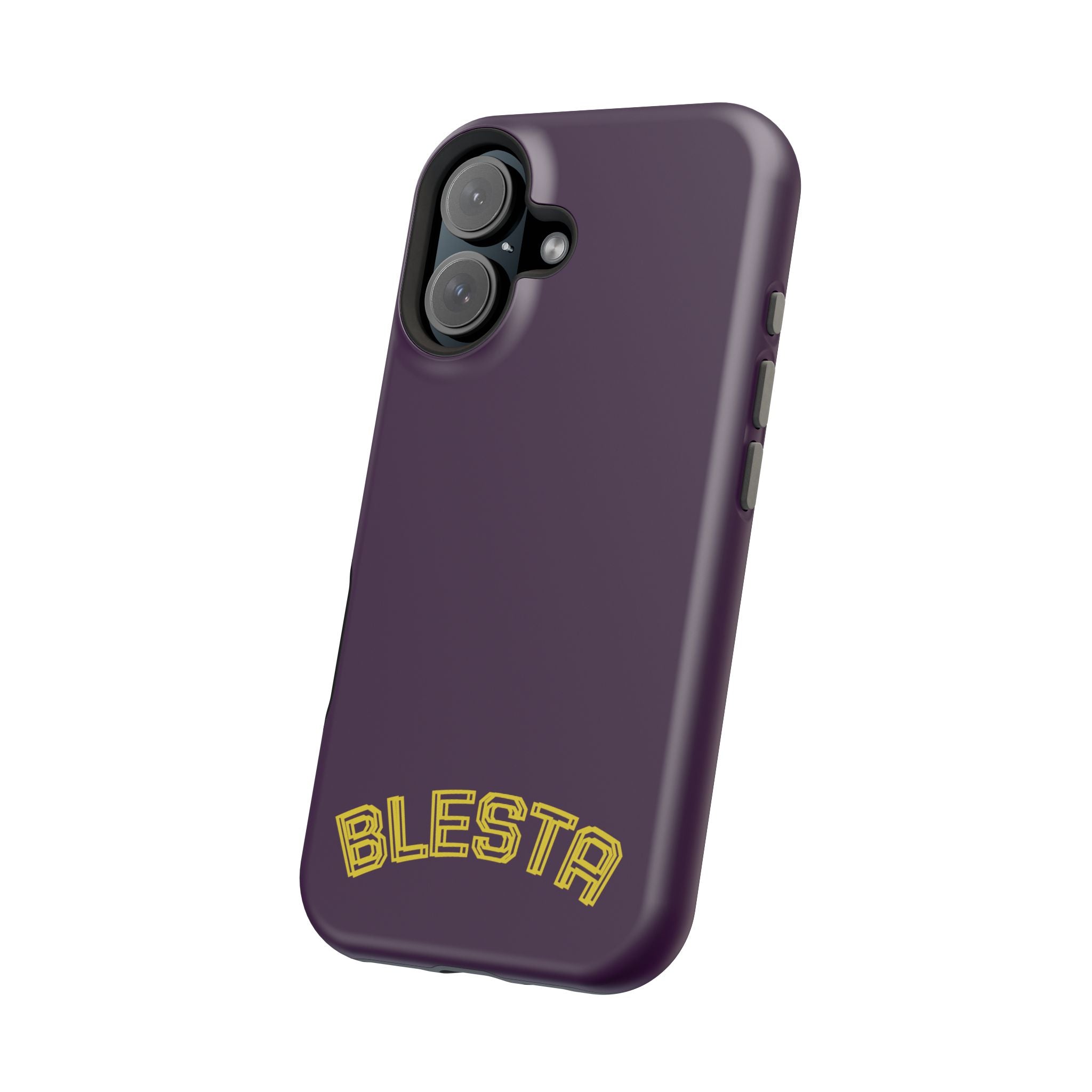 Magnetic Impact-Resistant Phone Case — “BLESTA” Retro Varsity Logo