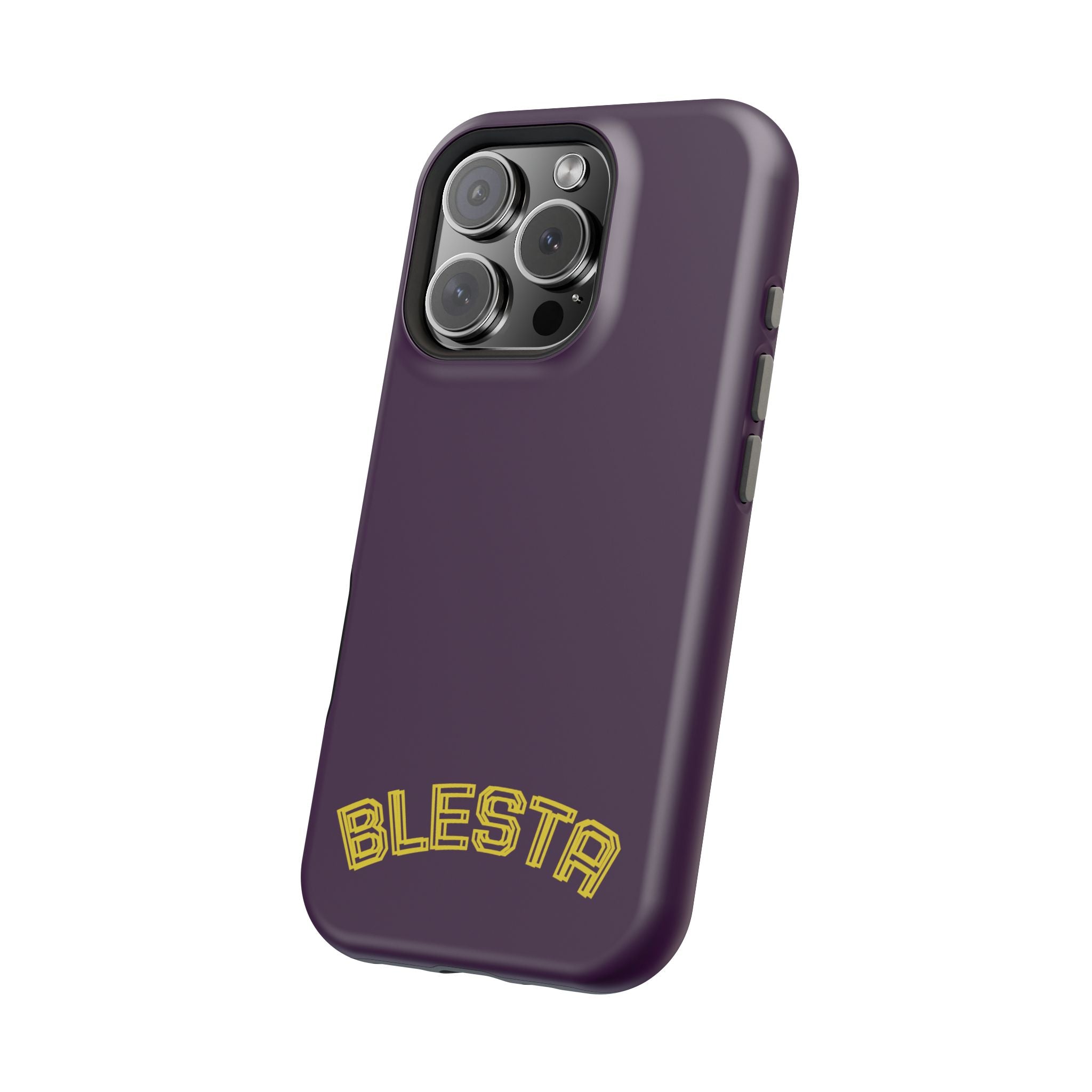 Magnetic Impact-Resistant Phone Case — “BLESTA” Retro Varsity Logo