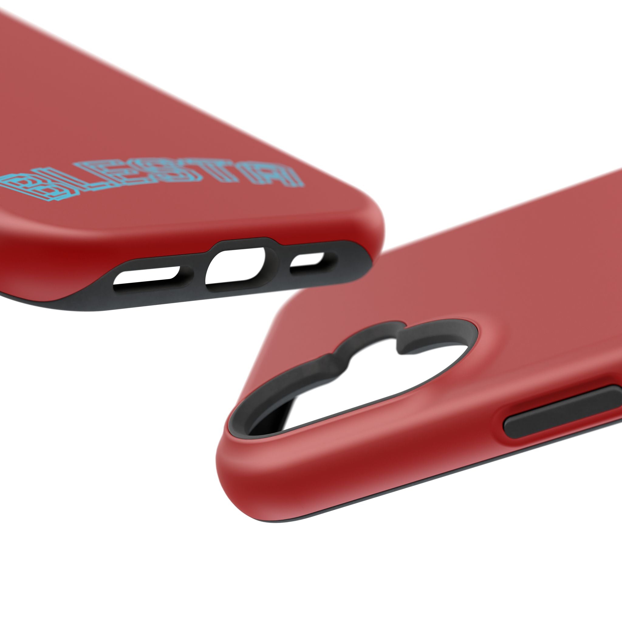 Magnetic Impact-Resistant Phone Case — Red Retro 'BLESTA' Design