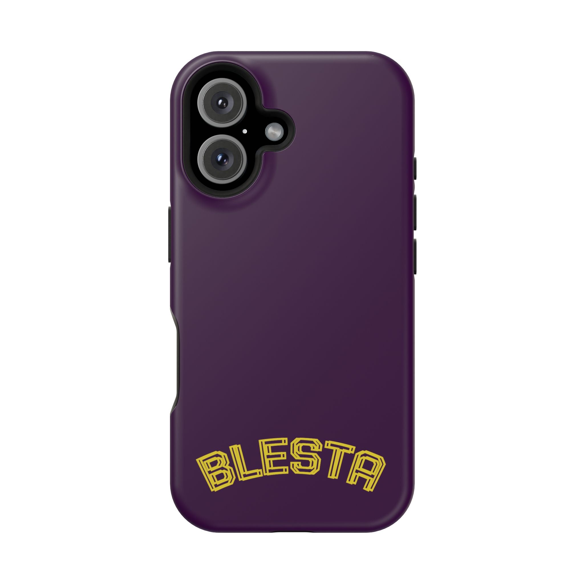 Magnetic Impact-Resistant Phone Case — “BLESTA” Retro Varsity Logo