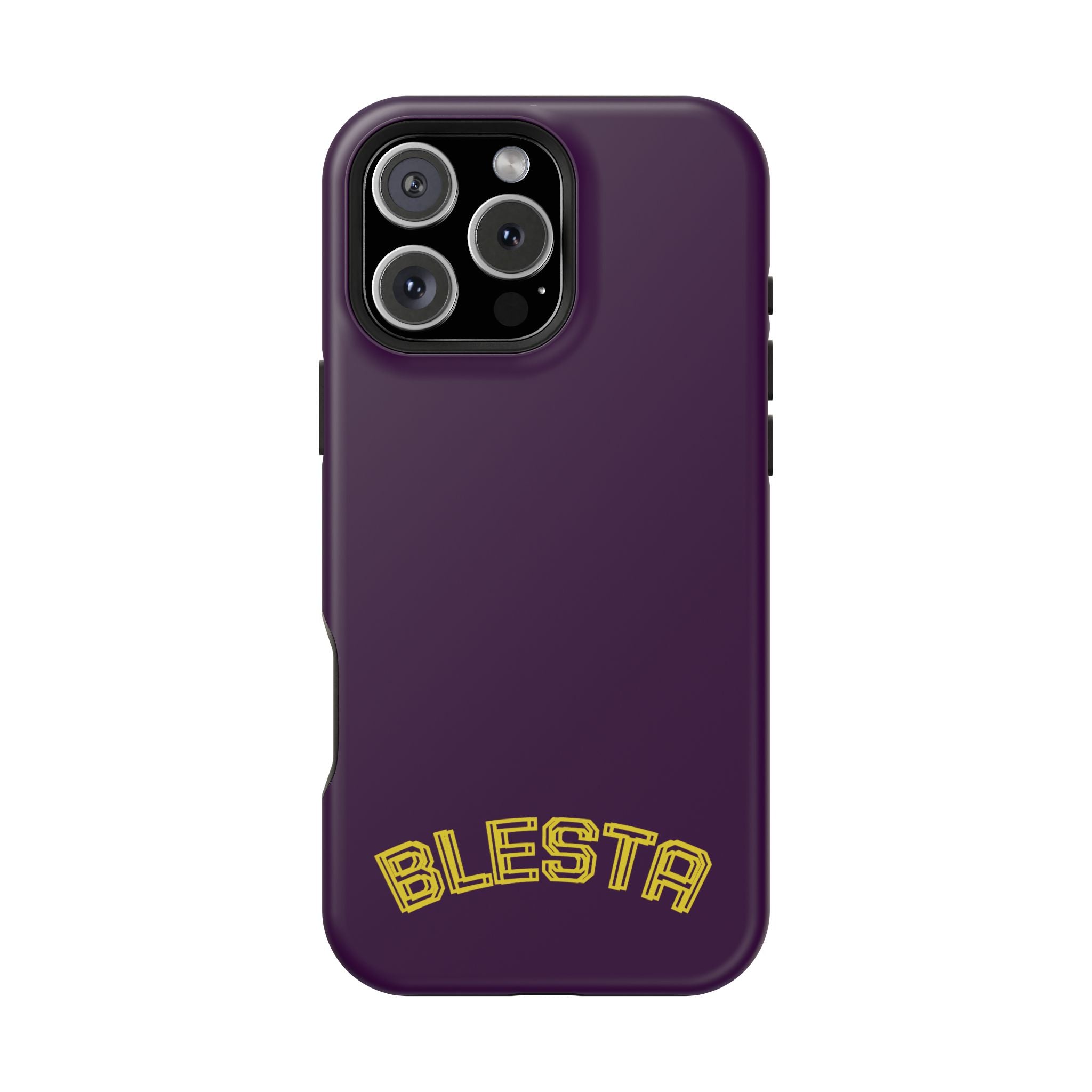 Magnetic Impact-Resistant Phone Case — “BLESTA” Retro Varsity Logo