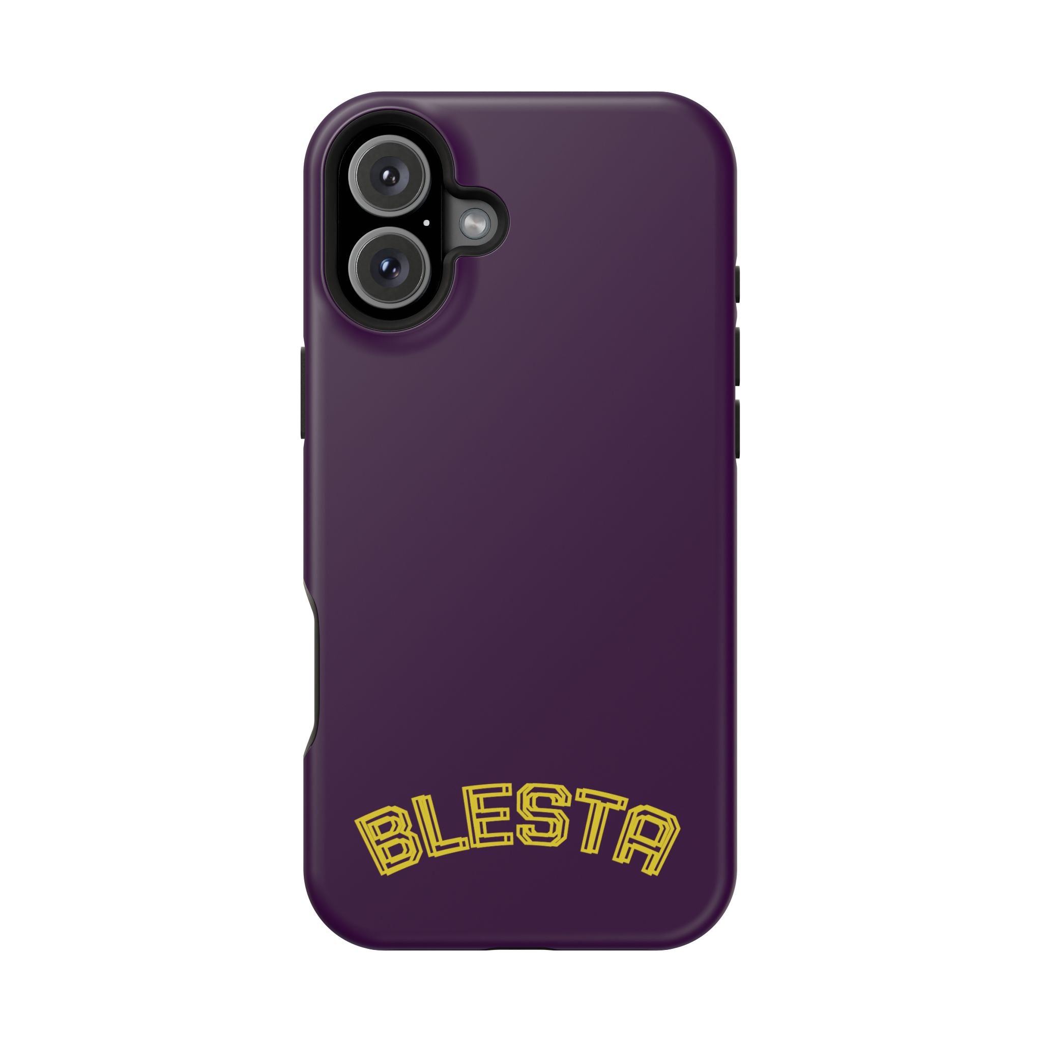Magnetic Impact-Resistant Phone Case — “BLESTA” Retro Varsity Logo
