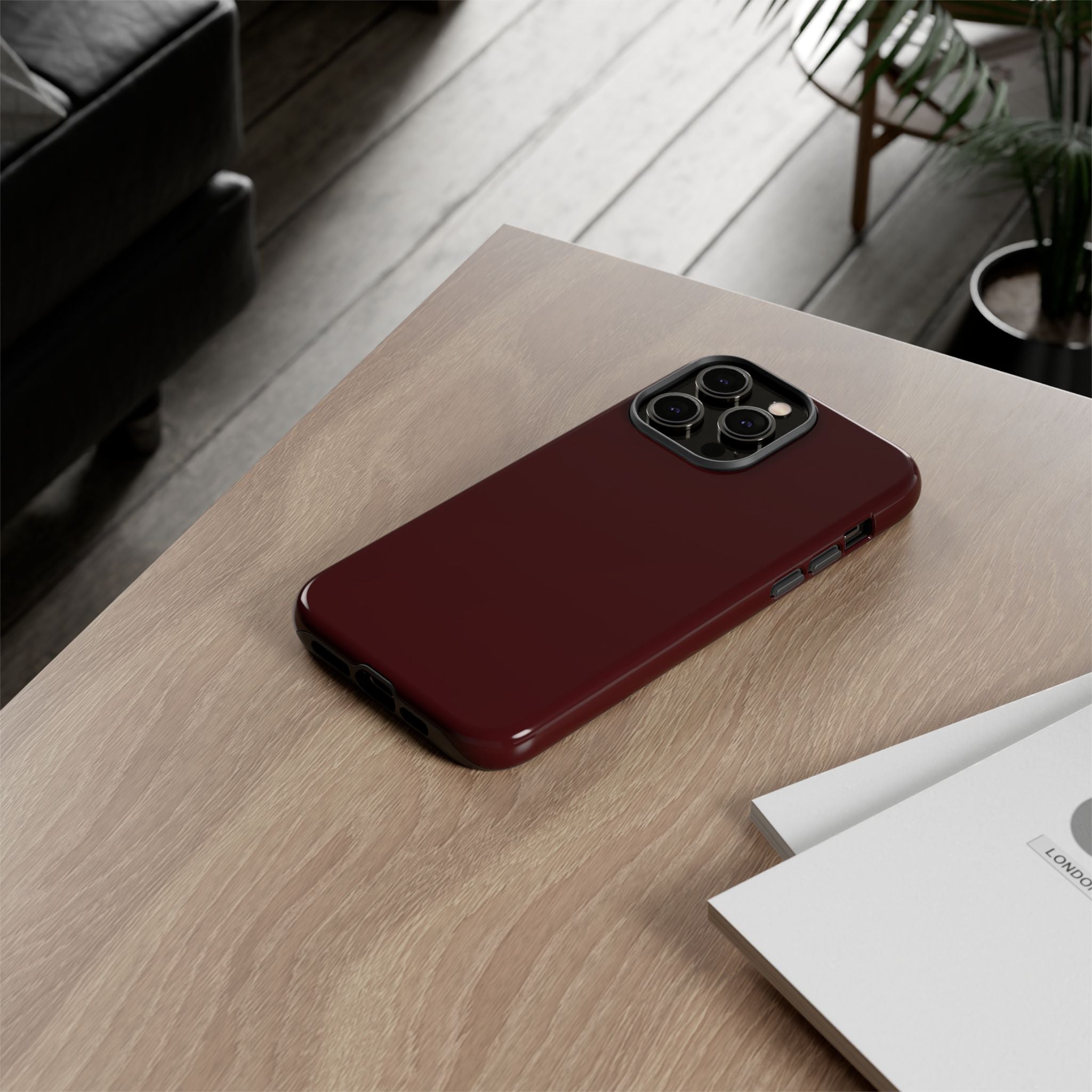 Maroon Tough Phone Case