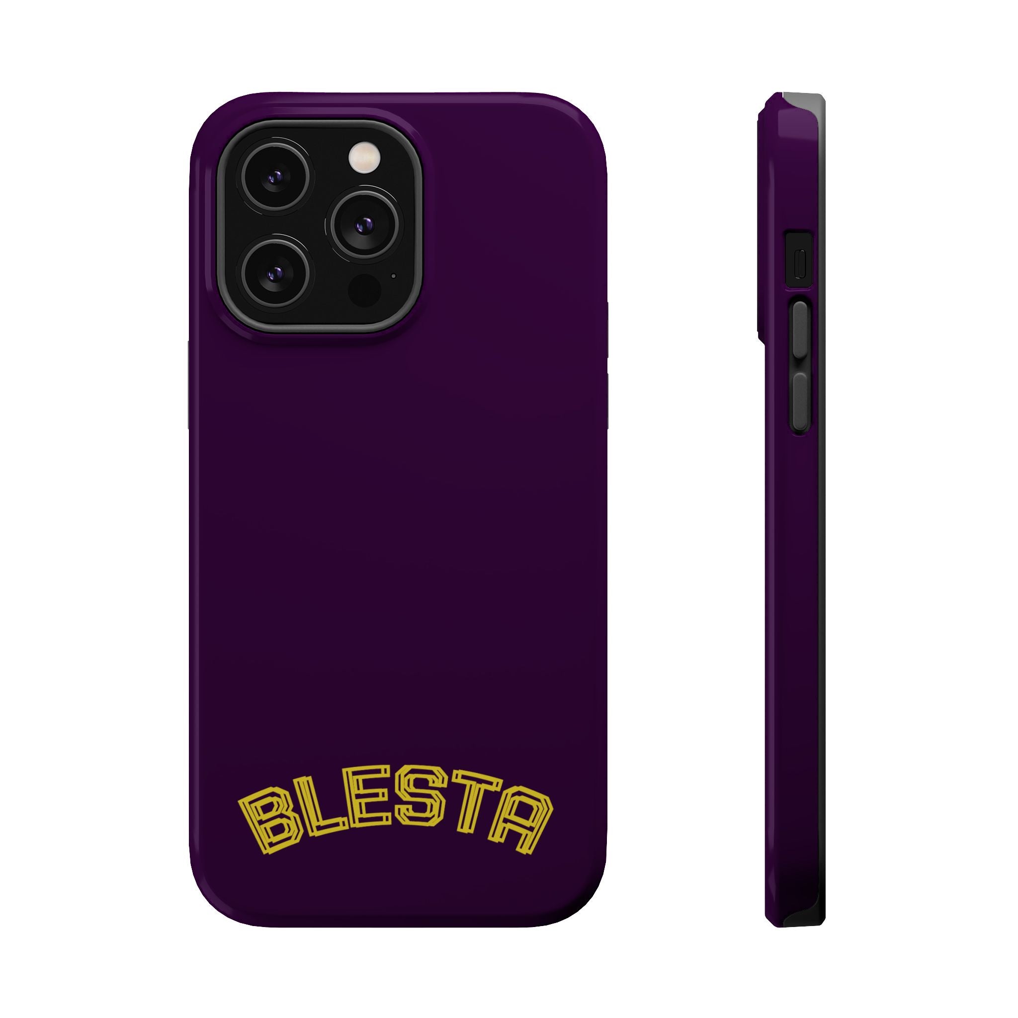 Magnetic Impact-Resistant Phone Case — “BLESTA” Retro Varsity Logo