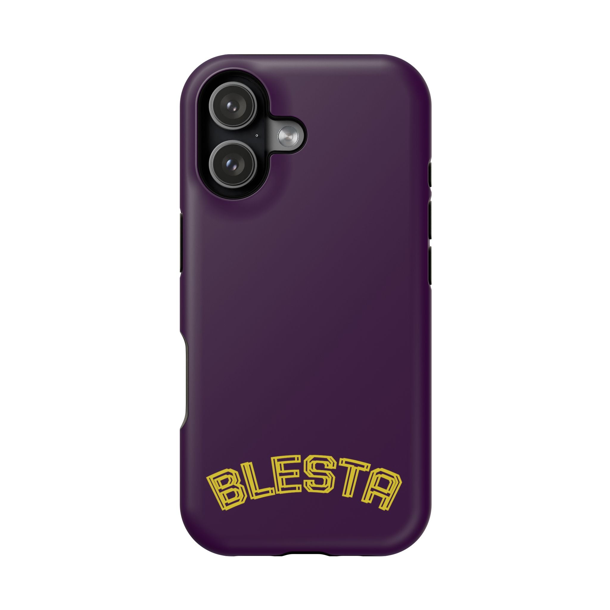 Magnetic Impact-Resistant Phone Case — “BLESTA” Retro Varsity Logo