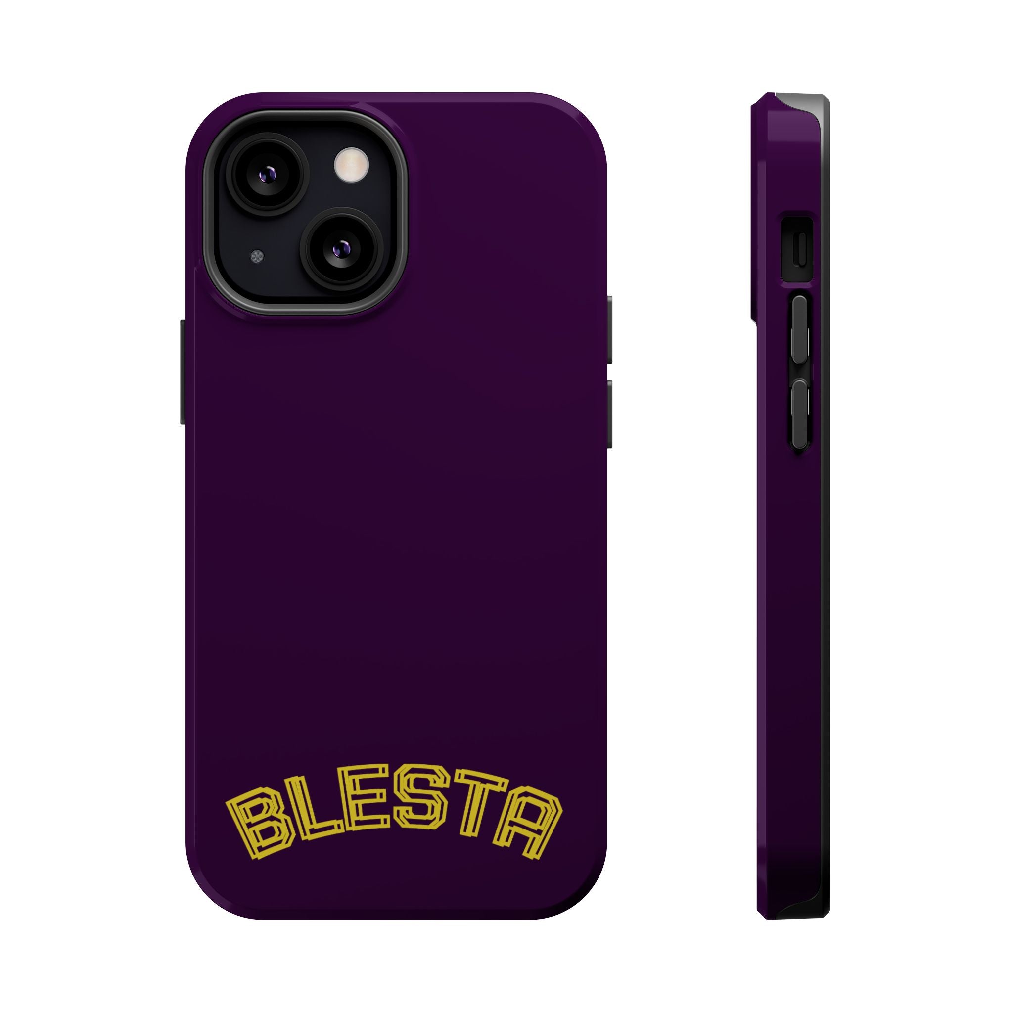 Magnetic Impact-Resistant Phone Case — “BLESTA” Retro Varsity Logo