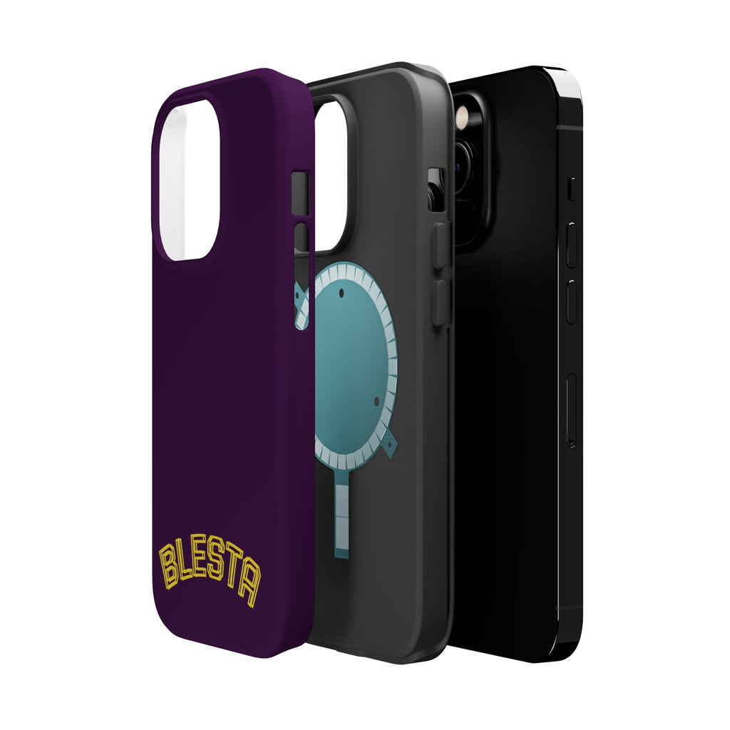Magnetic Impact-Resistant Phone Case — “BLESTA” Retro Varsity Logo