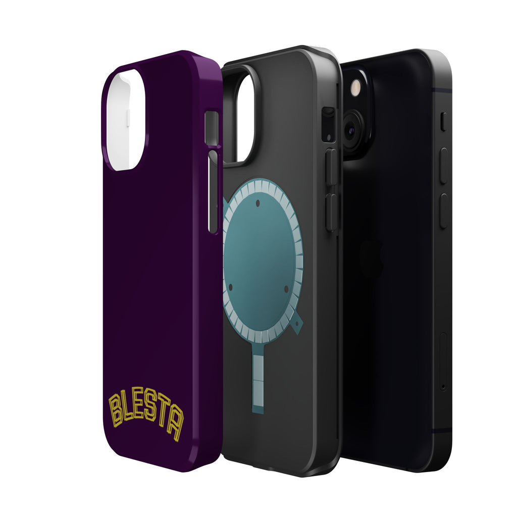 Magnetic Impact-Resistant Phone Case — “BLESTA” Retro Varsity Logo