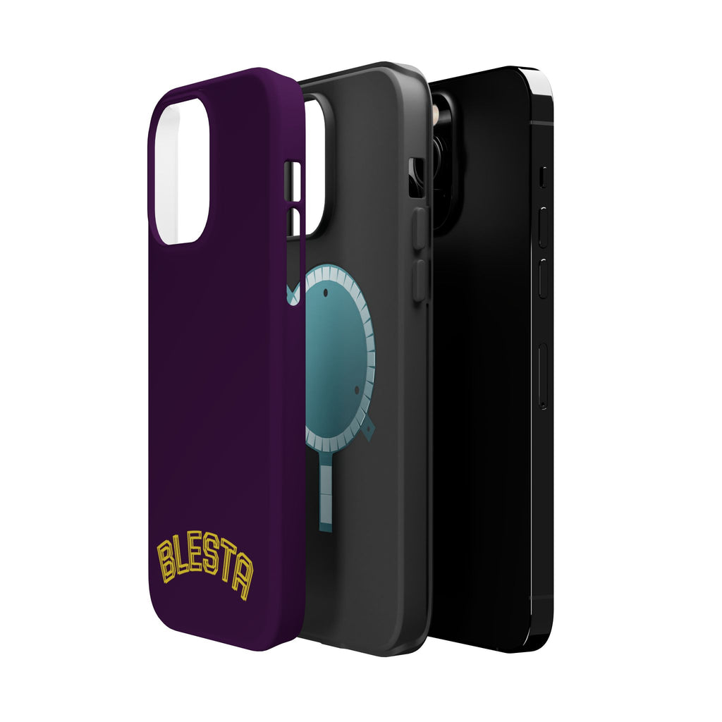 Magnetic Impact-Resistant Phone Case — “BLESTA” Retro Varsity Logo