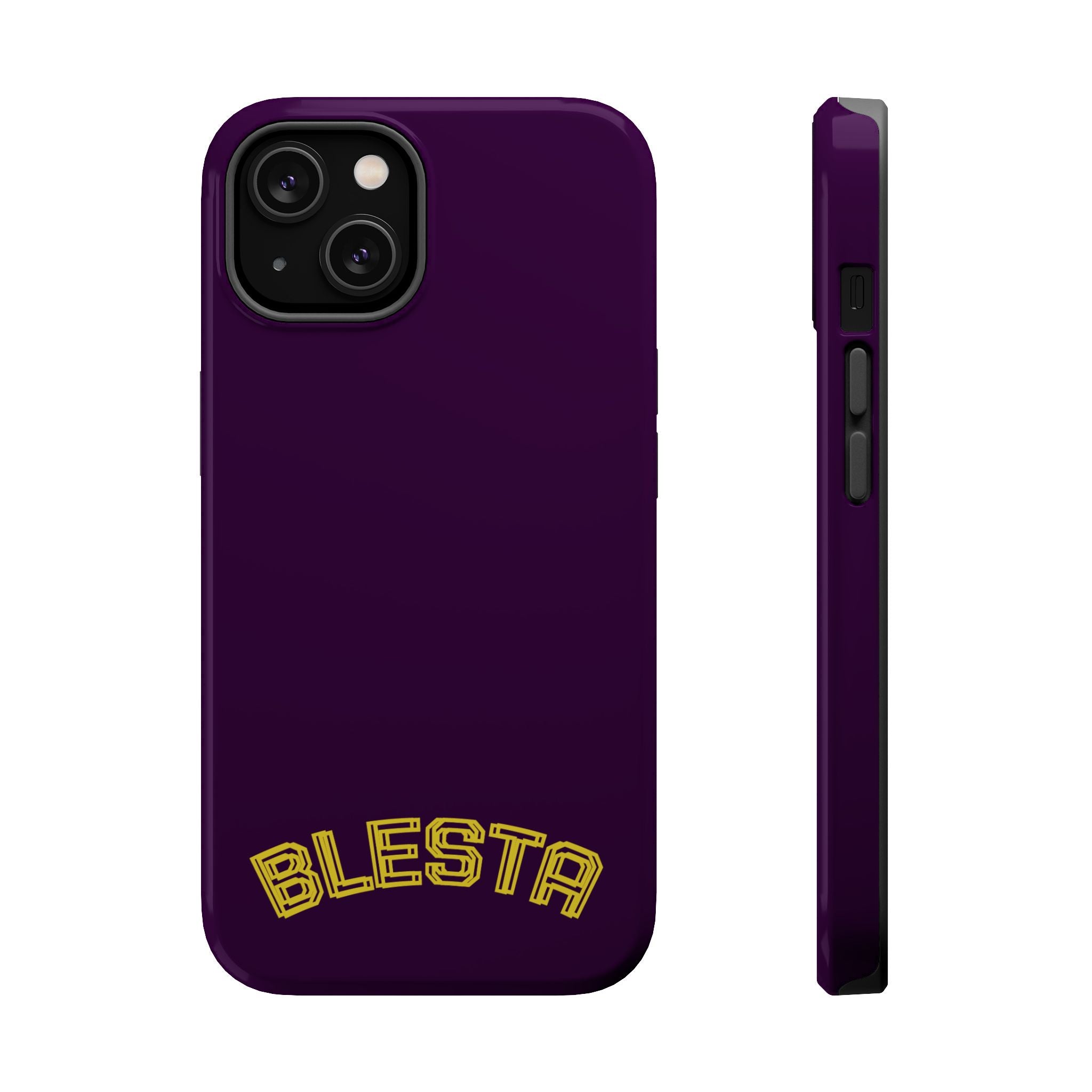 Magnetic Impact-Resistant Phone Case — “BLESTA” Retro Varsity Logo