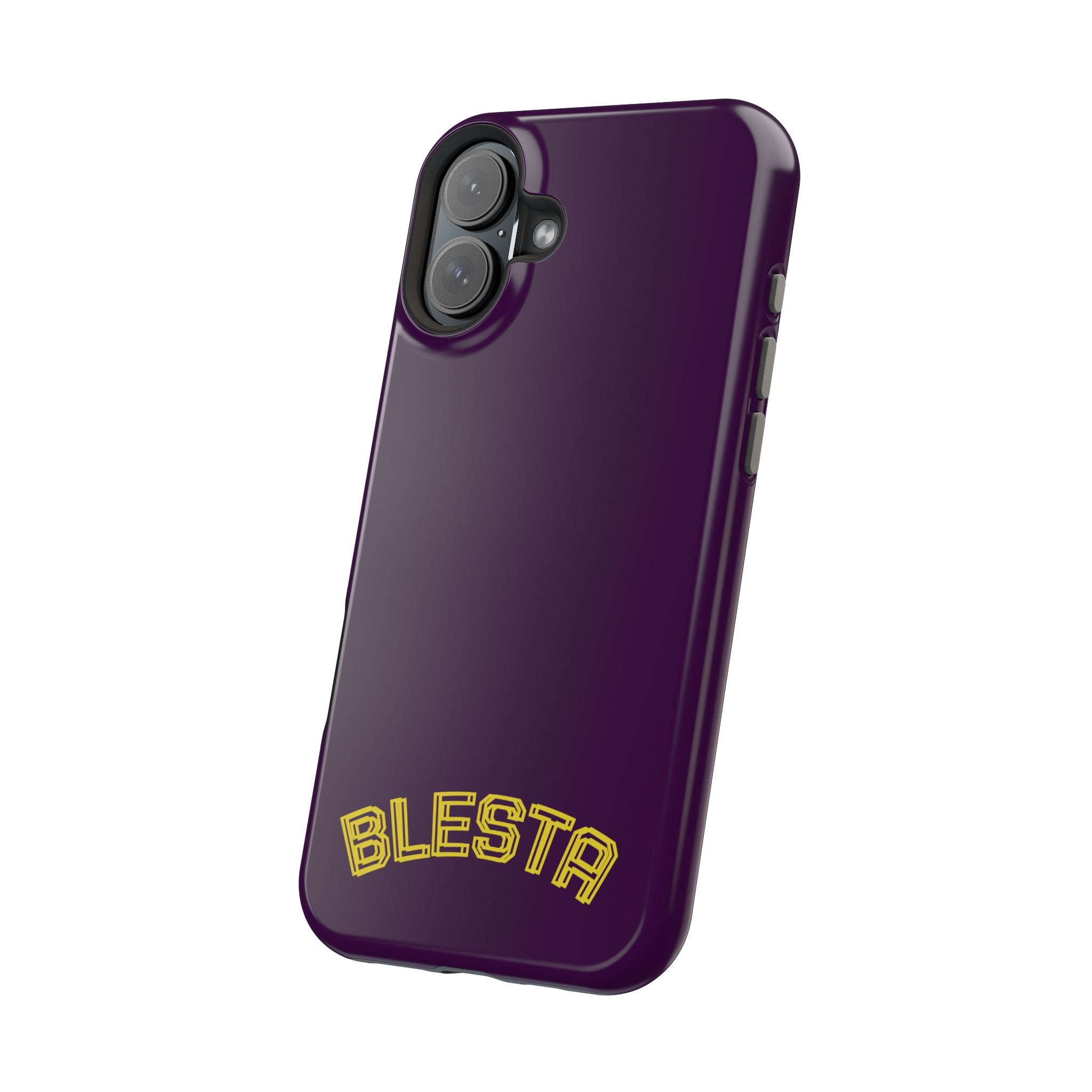 Magnetic Impact-Resistant Phone Case — “BLESTA” Retro Varsity Logo