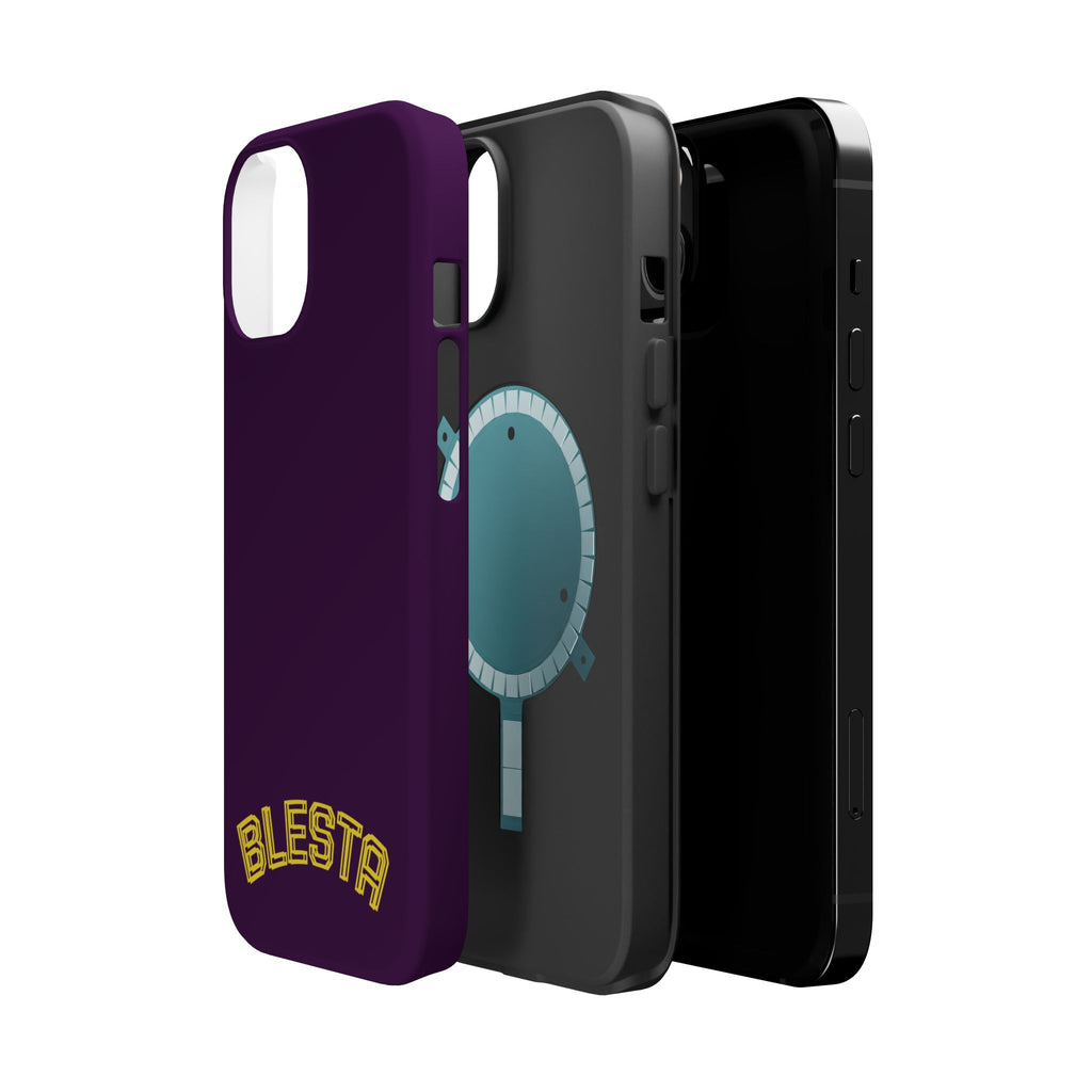 Magnetic Impact-Resistant Phone Case — “BLESTA” Retro Varsity Logo